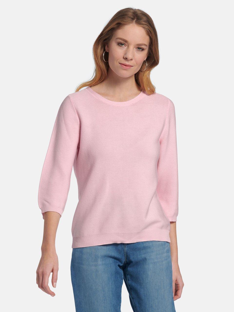 Peter Hahn - Rundhals-Pullover mit 3/4-Arm aus 100% SUPIMA®-Bau