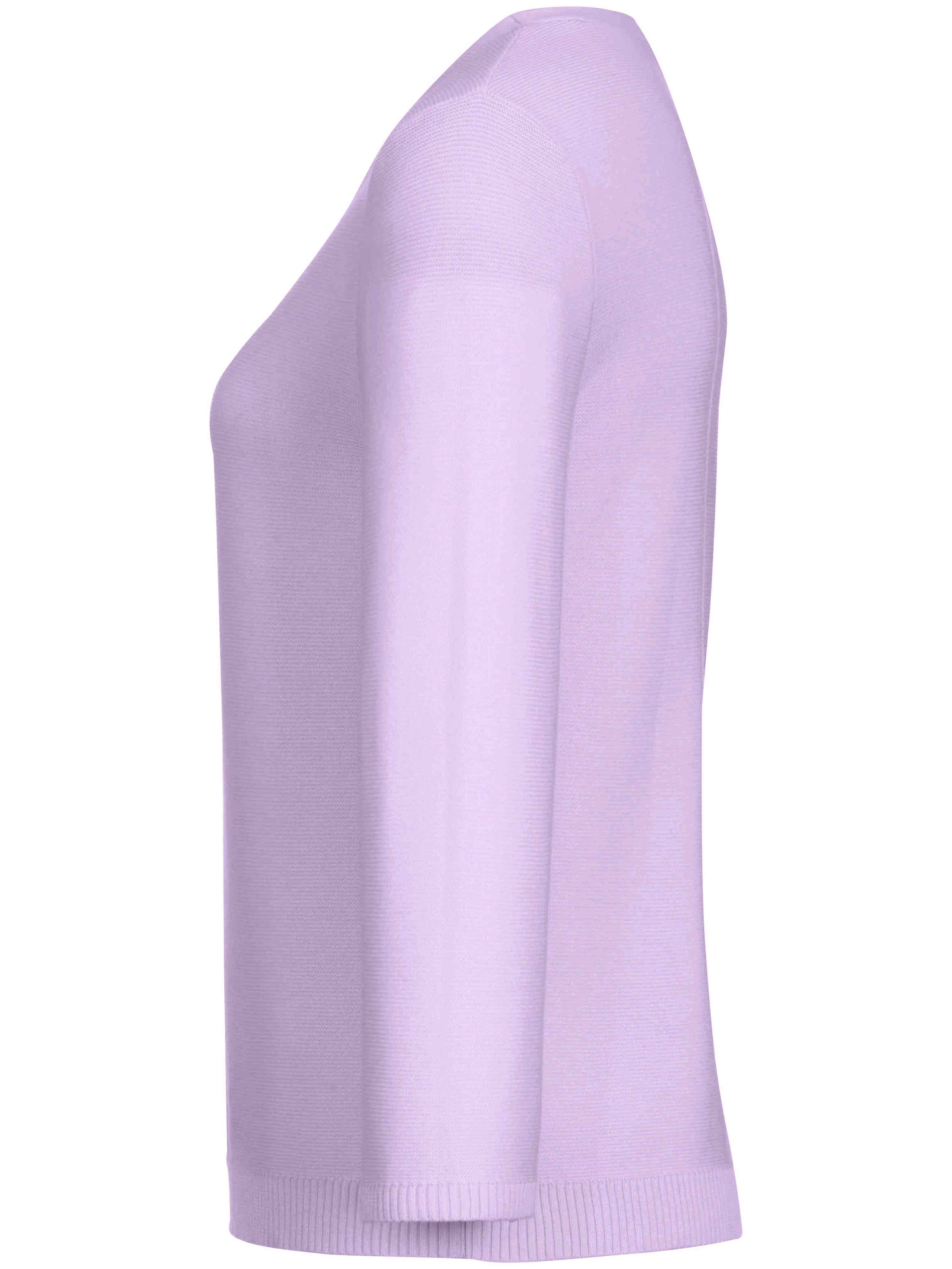 Thumbnail - Rundhals-Pullover 3/4-Arm aus 100% SUPIMA®-Bau Peter Hahn lila