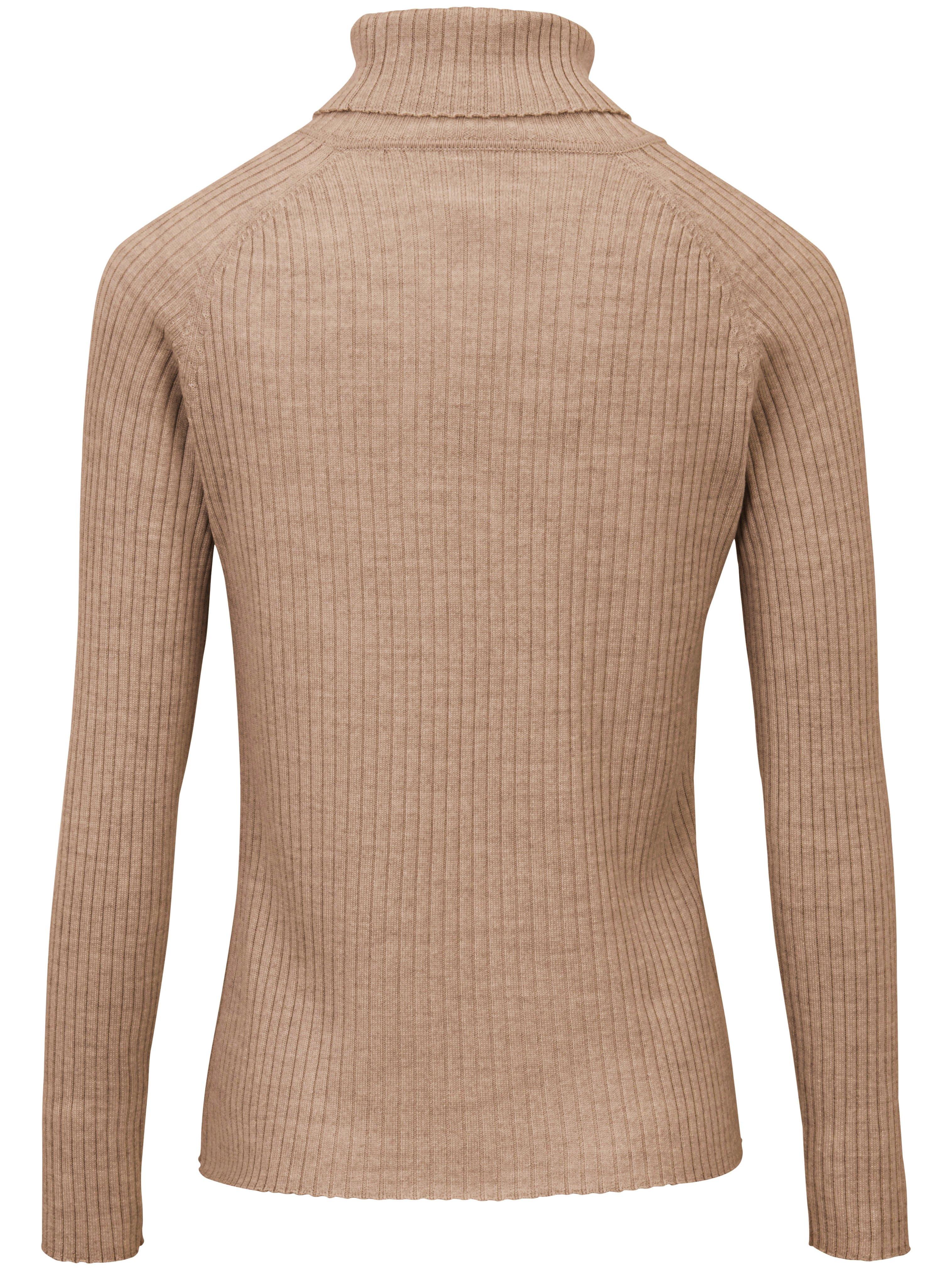 Thumbnail - Rollkragen-Pullover aus 100% Schurwolle-Merino Peter Hahn braun