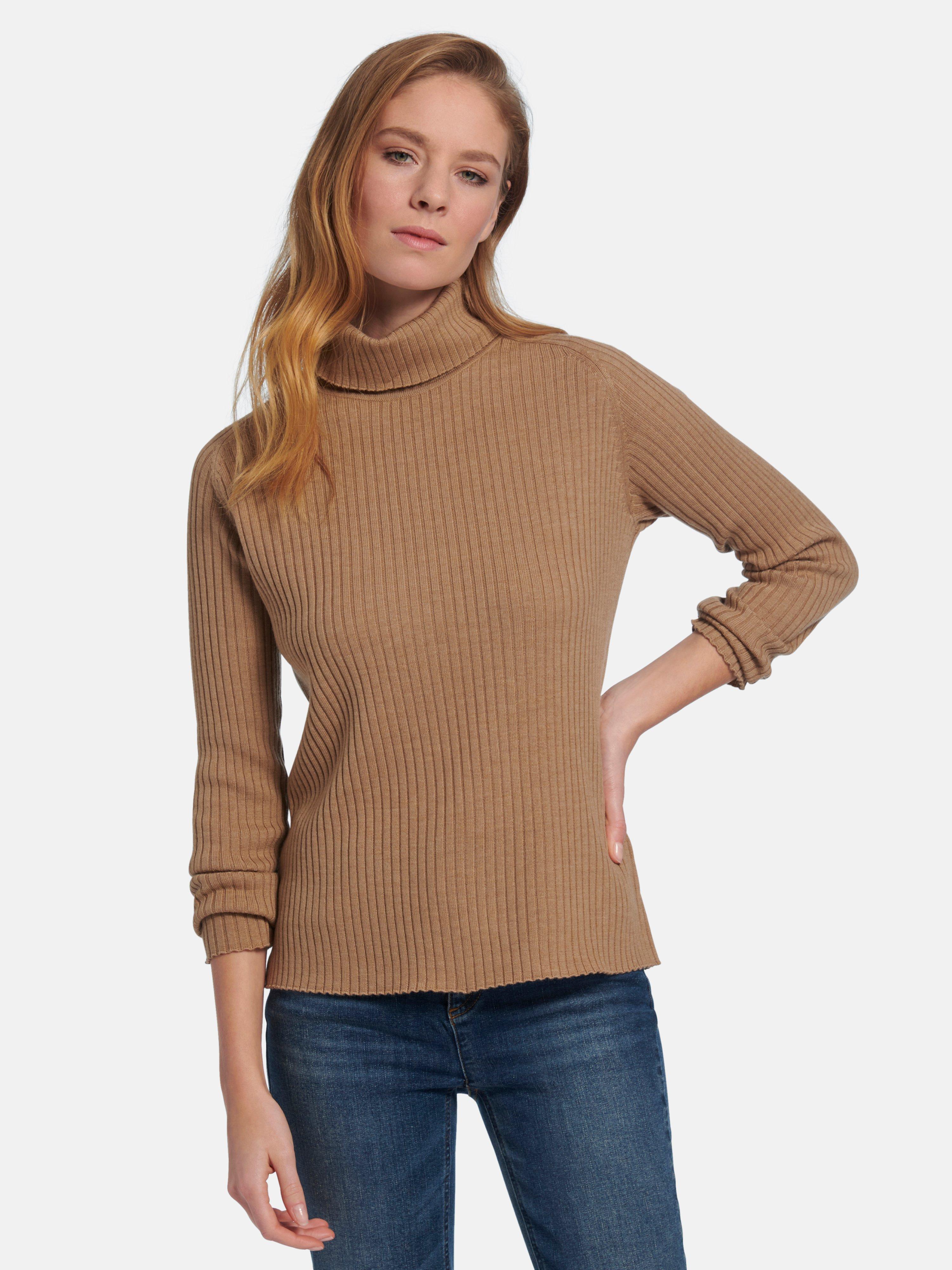Peter Hahn - Rollkragen-Pullover aus 100% Schurwolle-Merino