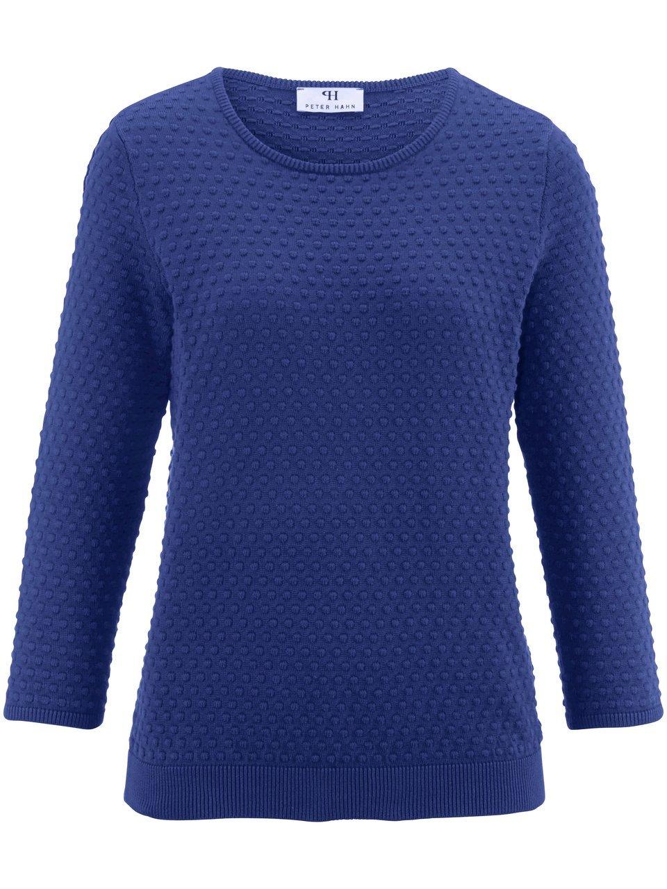 Artikel klicken und genauer betrachten! - Rundhals-Pullover von PETER HAHN mit 3/4-Arm. Tolle Farbe, super Qualität, modischer Look. Trendiger Sommer-Strick mit feinen Strukturen – aufwändig gearbeitet aus besonders hochwertiger, langstapeliger SUPIMA®-Baumwolle aus dem sonnenverwöhnten Südwesten der USA. Sie unterliegt strengsten Qualitäts- und Herkunftskontrollen – das gibt Ihnen die Sicherheit, ein erstklassiges Produkt mit besten Trage- und Pflegeeigenschaften zu erhalten. | im Online Shop kaufen