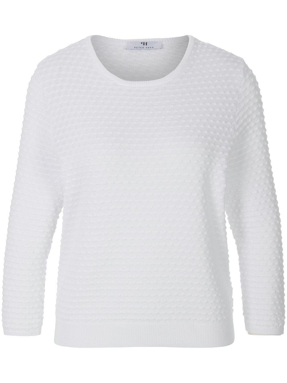 Rundhals-Pullover aus 100% SUPIMA®-Baumwolle Peter Hahn weiss günstig online kaufen