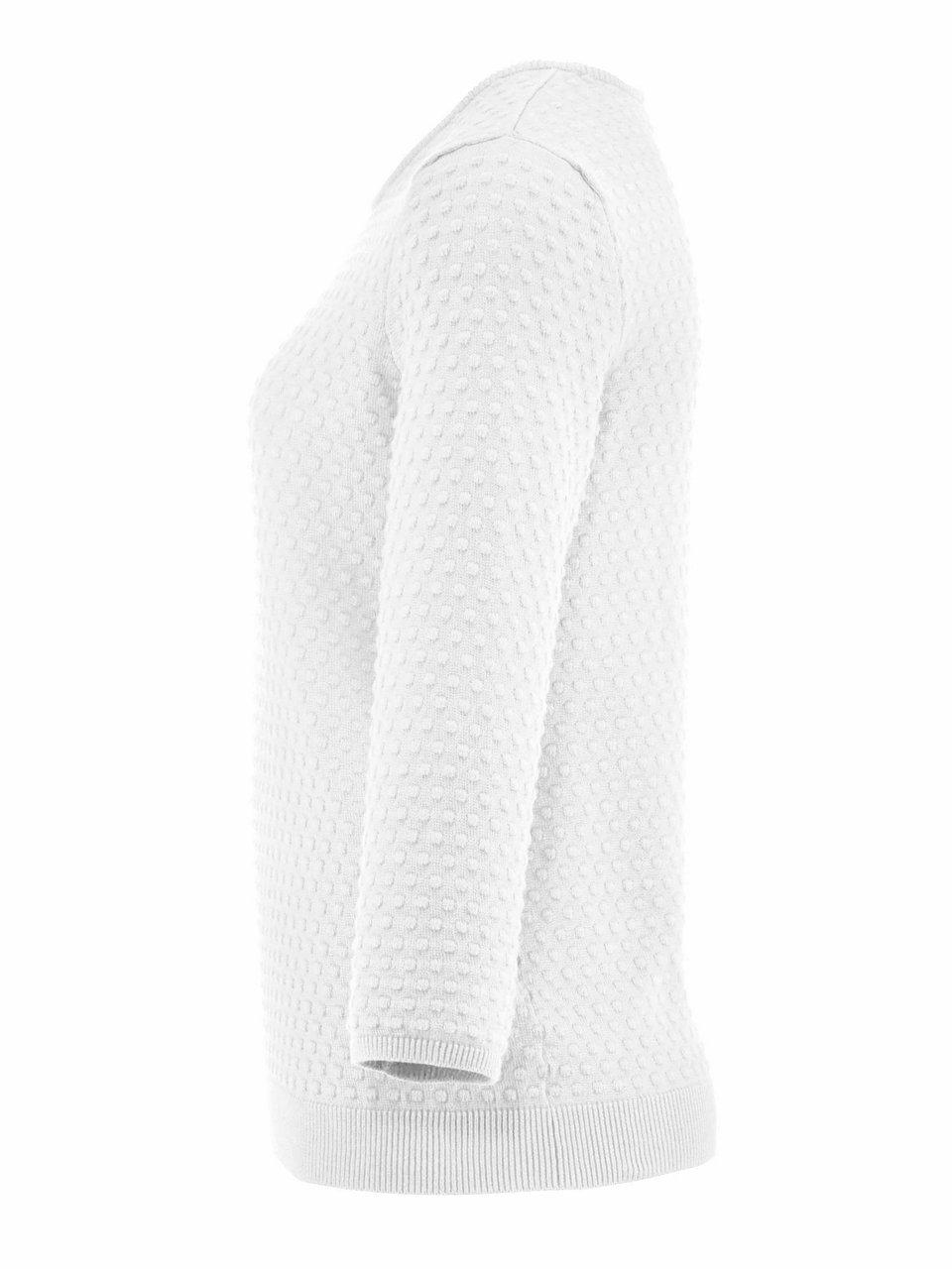 Thumbnail - Rundhals-Pullover aus 100% SUPIMA®-Baumwolle Peter Hahn weiss