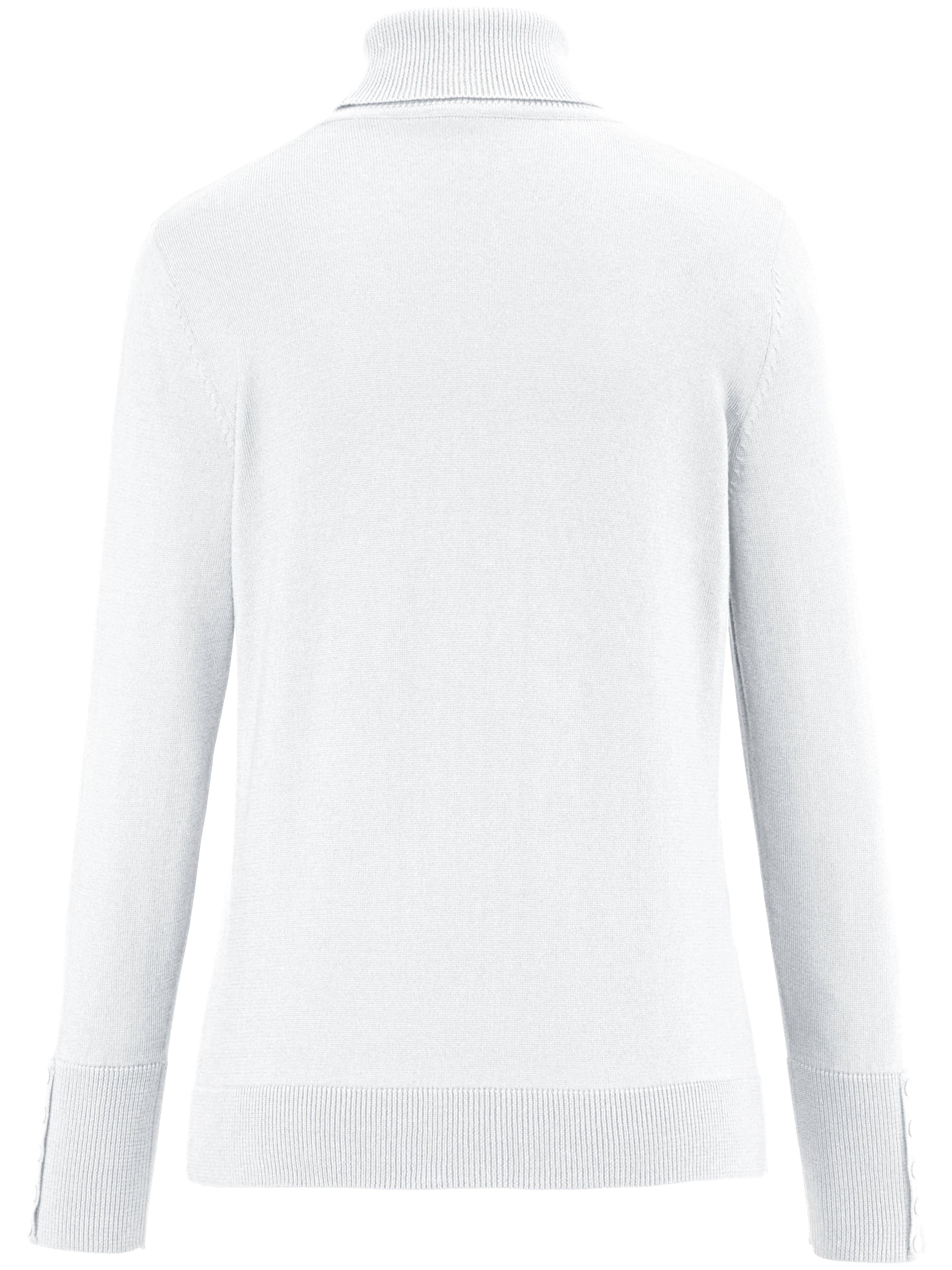Thumbnail - Rollkragen-Pullover aus 100% SUPIMA®-Baumwolle Peter Hahn weiss