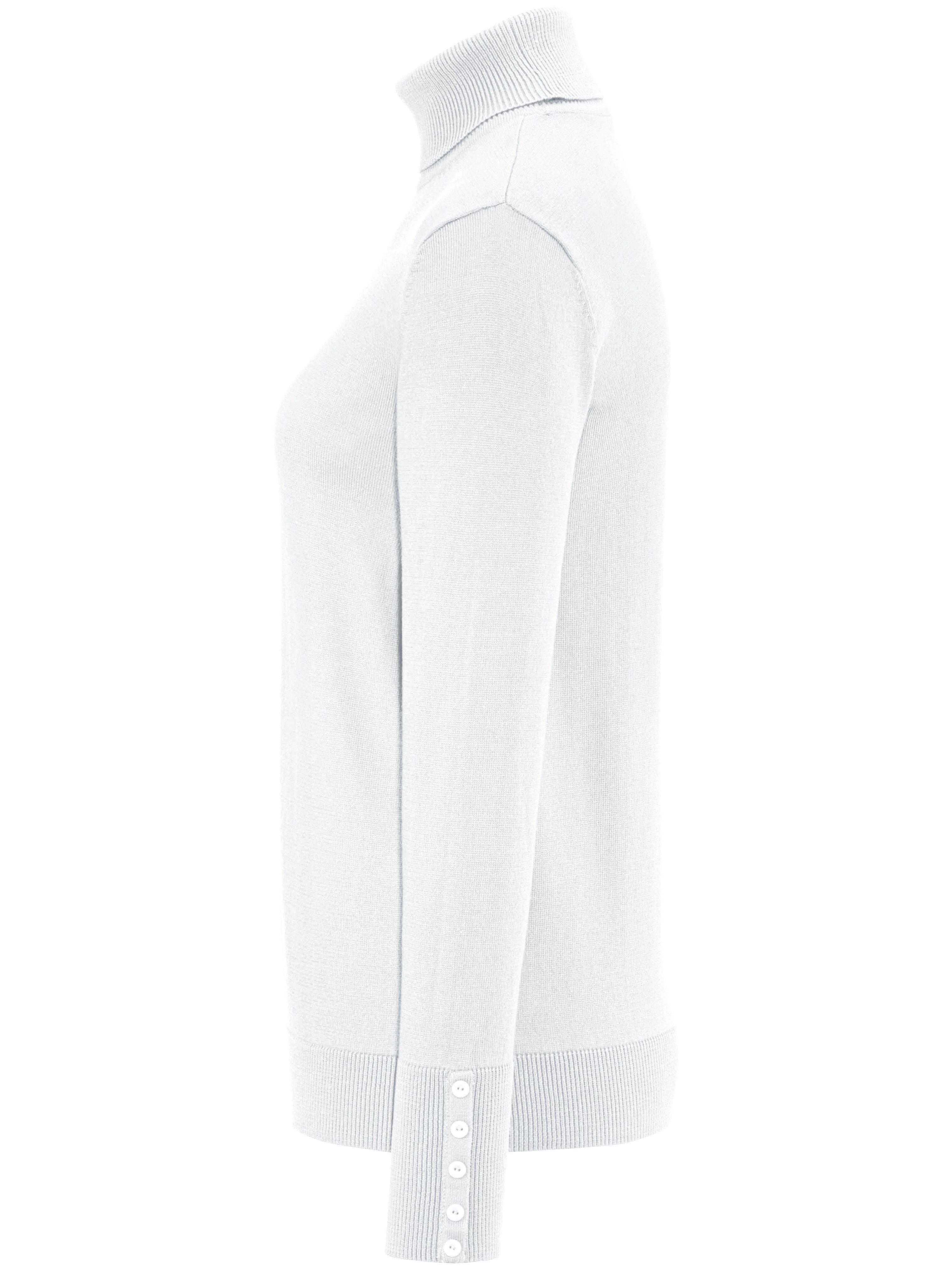 Thumbnail - Rollkragen-Pullover aus 100% SUPIMA®-Baumwolle Peter Hahn weiss