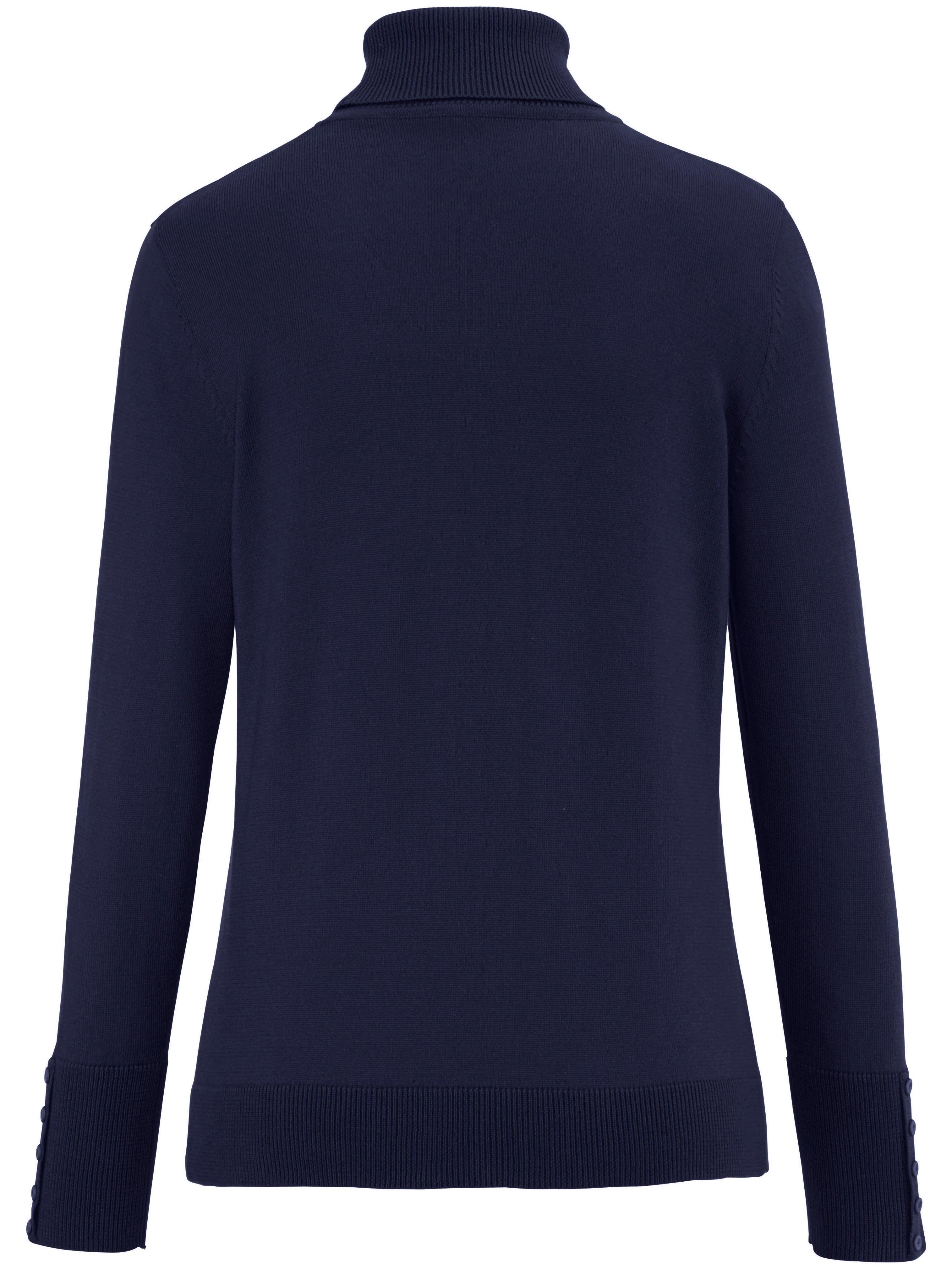 Thumbnail - Rollkragen-Pullover aus 100% SUPIMA®-Baumwolle Peter Hahn blau