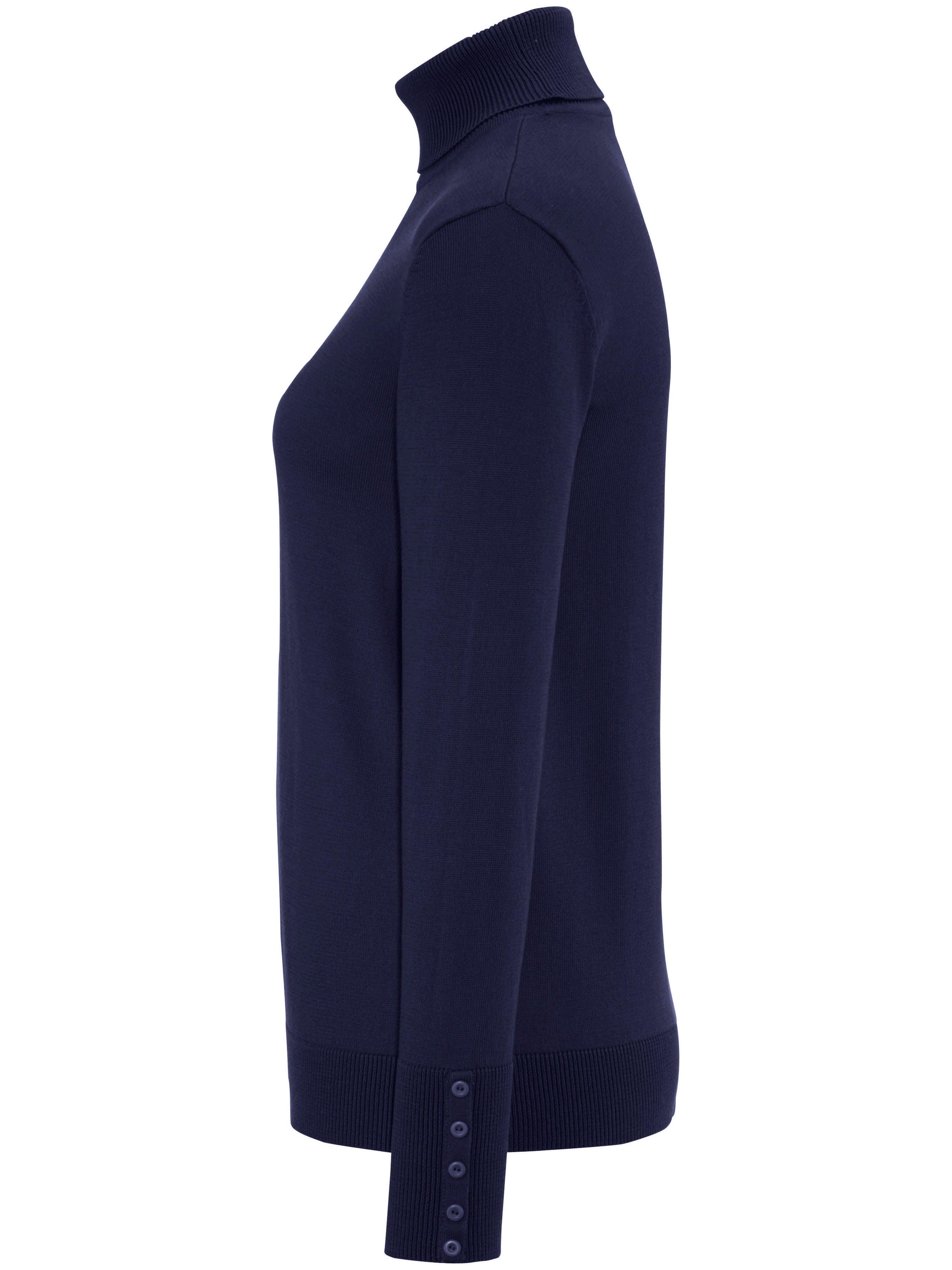 Thumbnail - Rollkragen-Pullover aus 100% SUPIMA®-Baumwolle Peter Hahn blau
