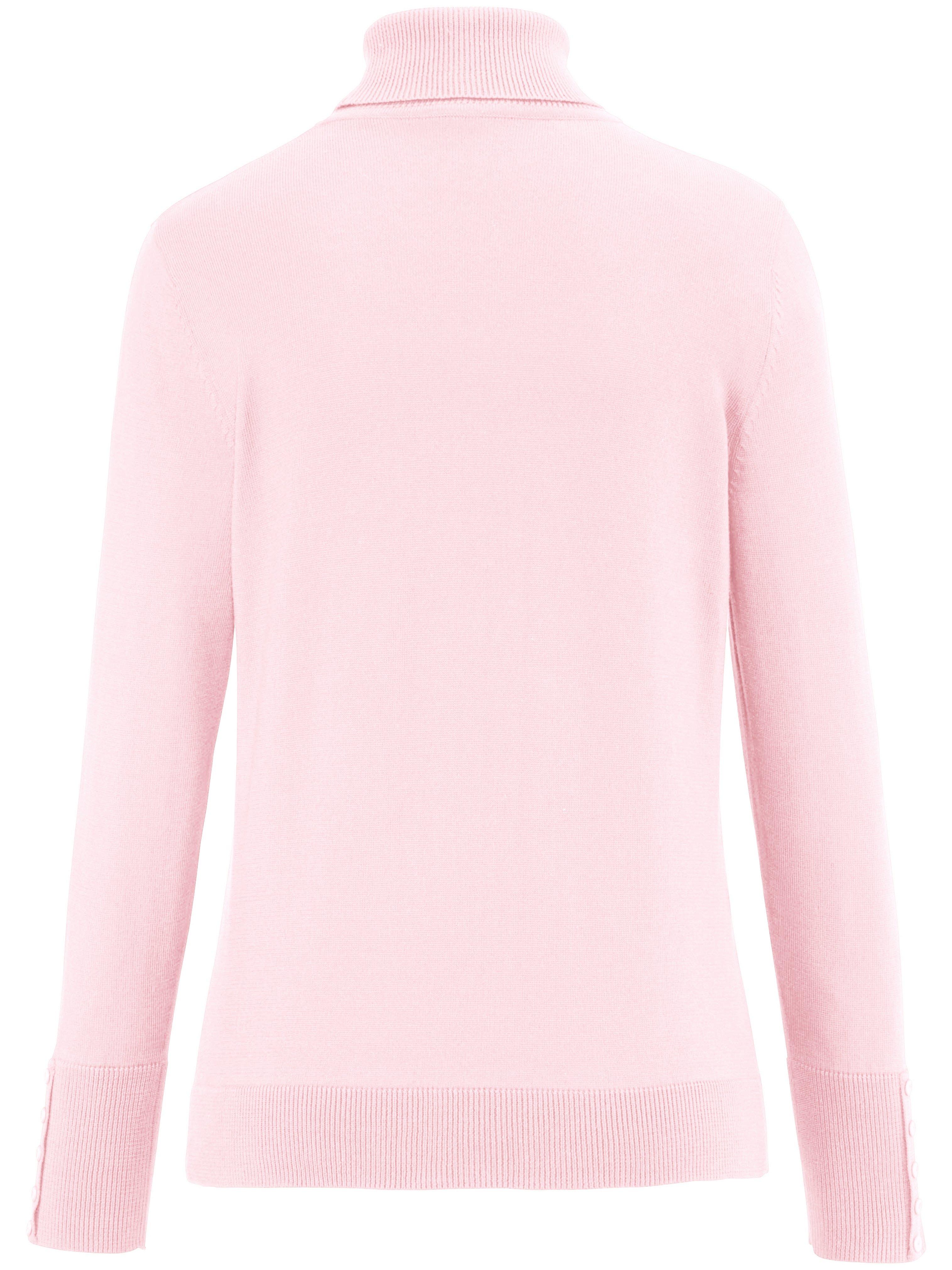Thumbnail - Rollkragen-Pullover aus 100% SUPIMA®-Baumwolle Peter Hahn rosé