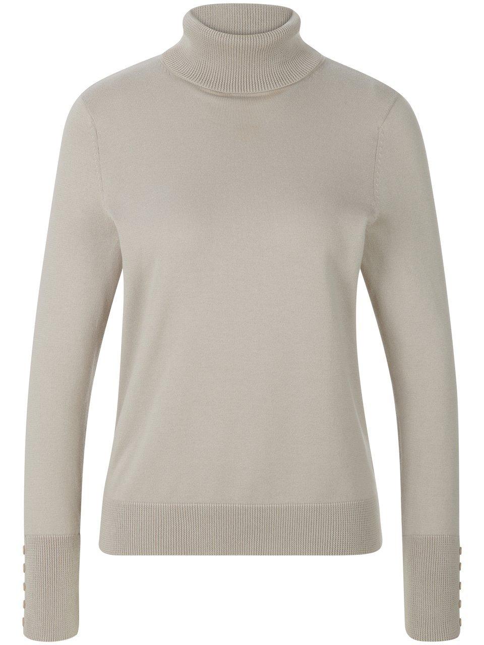 Thumbnail - Peter Hahn - Rollkragen-Pullover aus 100% SUPIMA®-Baumwolle, grau, Gr. 38 / S - Baumwolle