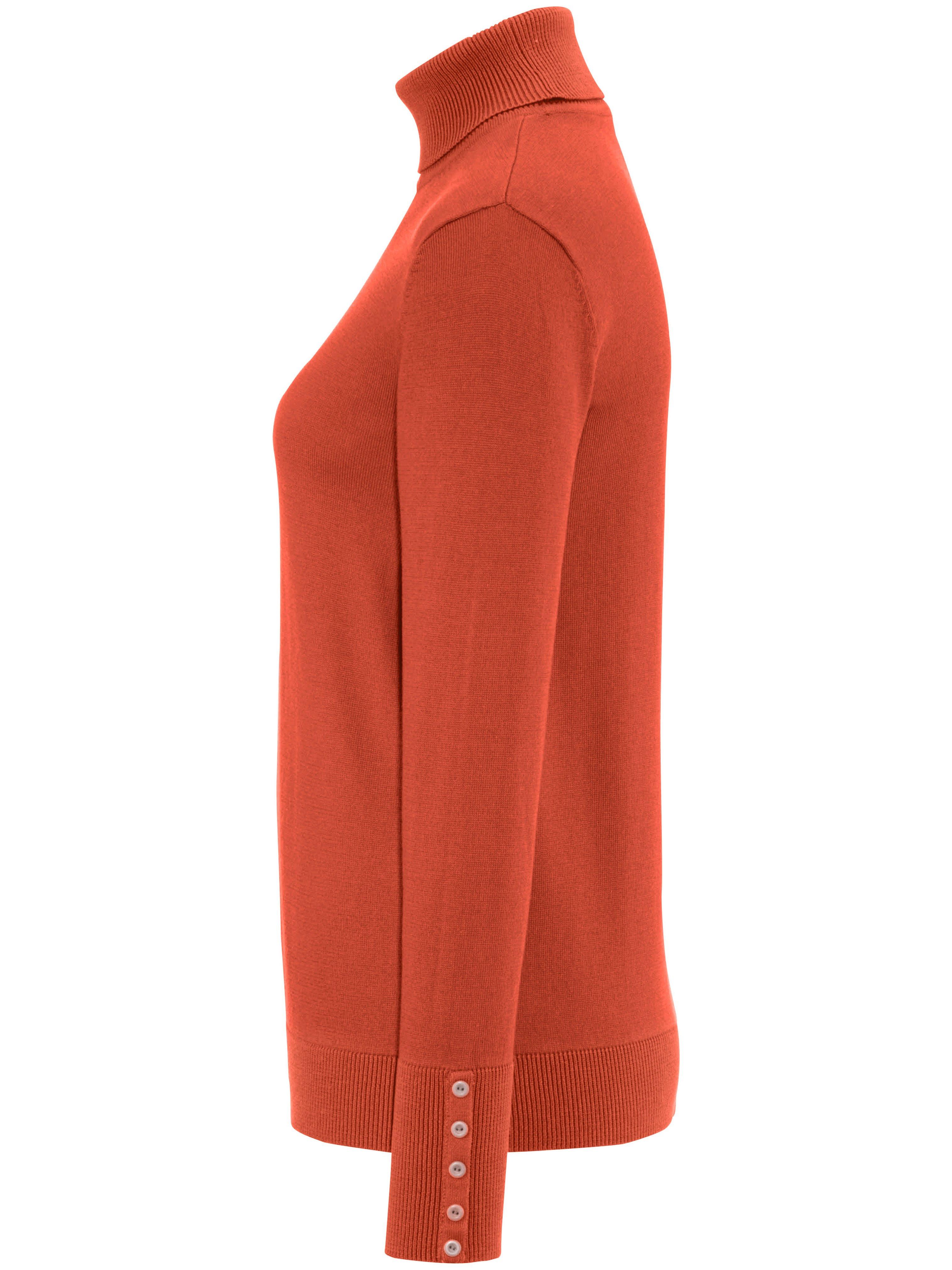 Thumbnail - Rollkragen-Pullover aus 100% SUPIMA®-Baumwolle Peter Hahn orange