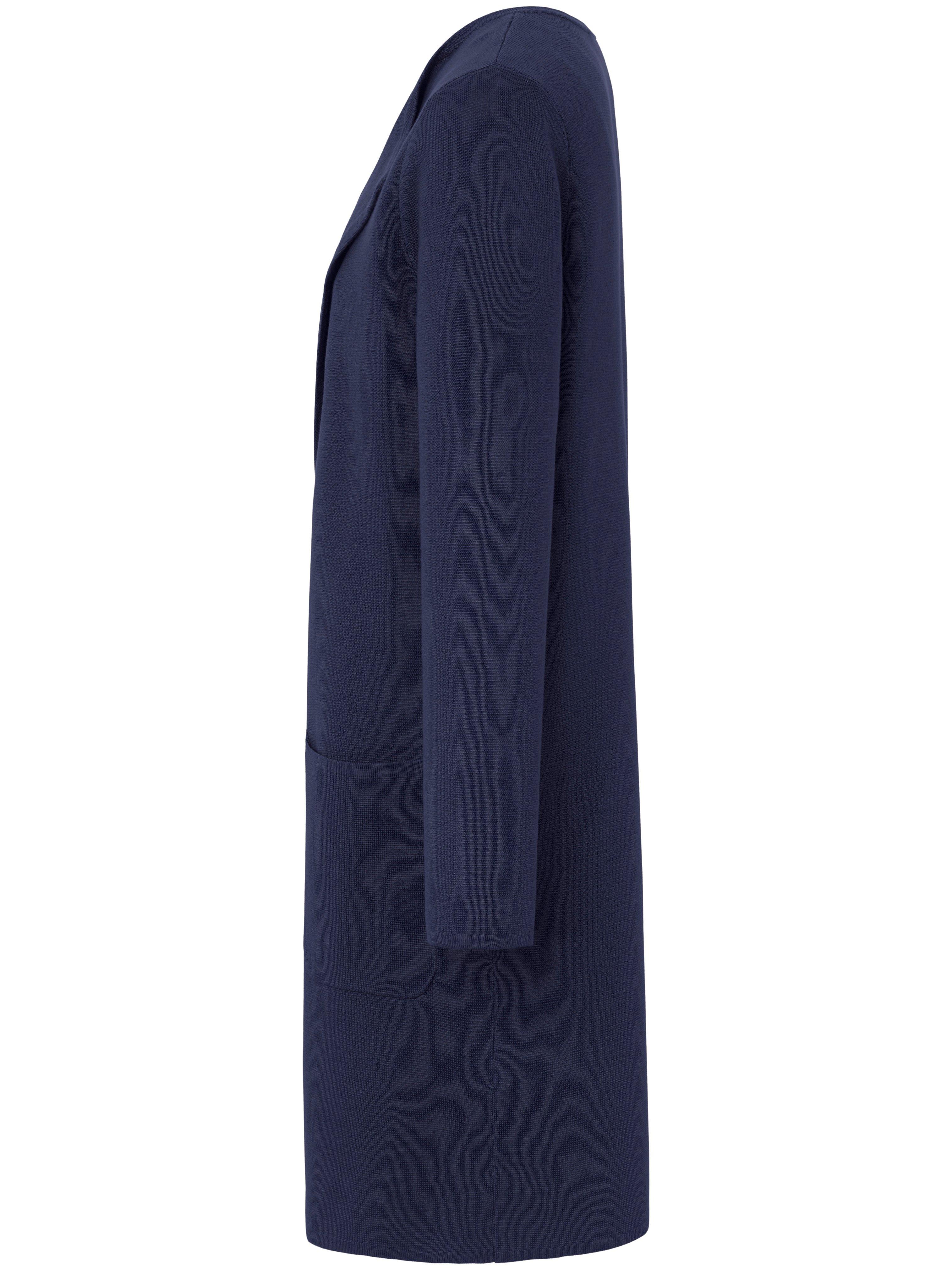 Thumbnail - Long-Strickjacke aus 100% SUPIMA®-­Baumwolle Peter Hahn blau