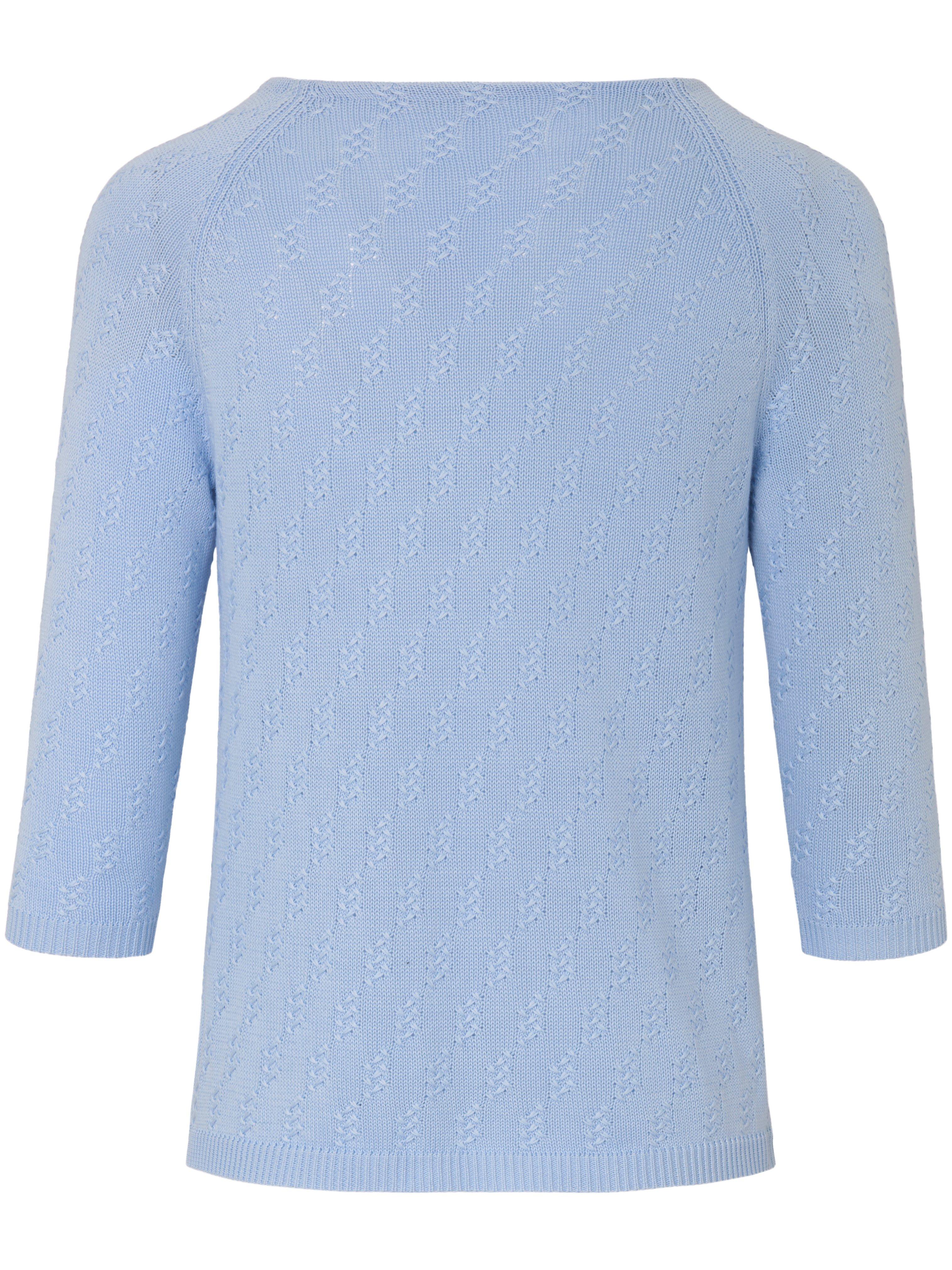 Thumbnail - Rundhals-Pullover aus 100% SUPIMA®-Baumwolle Peter Hahn blau