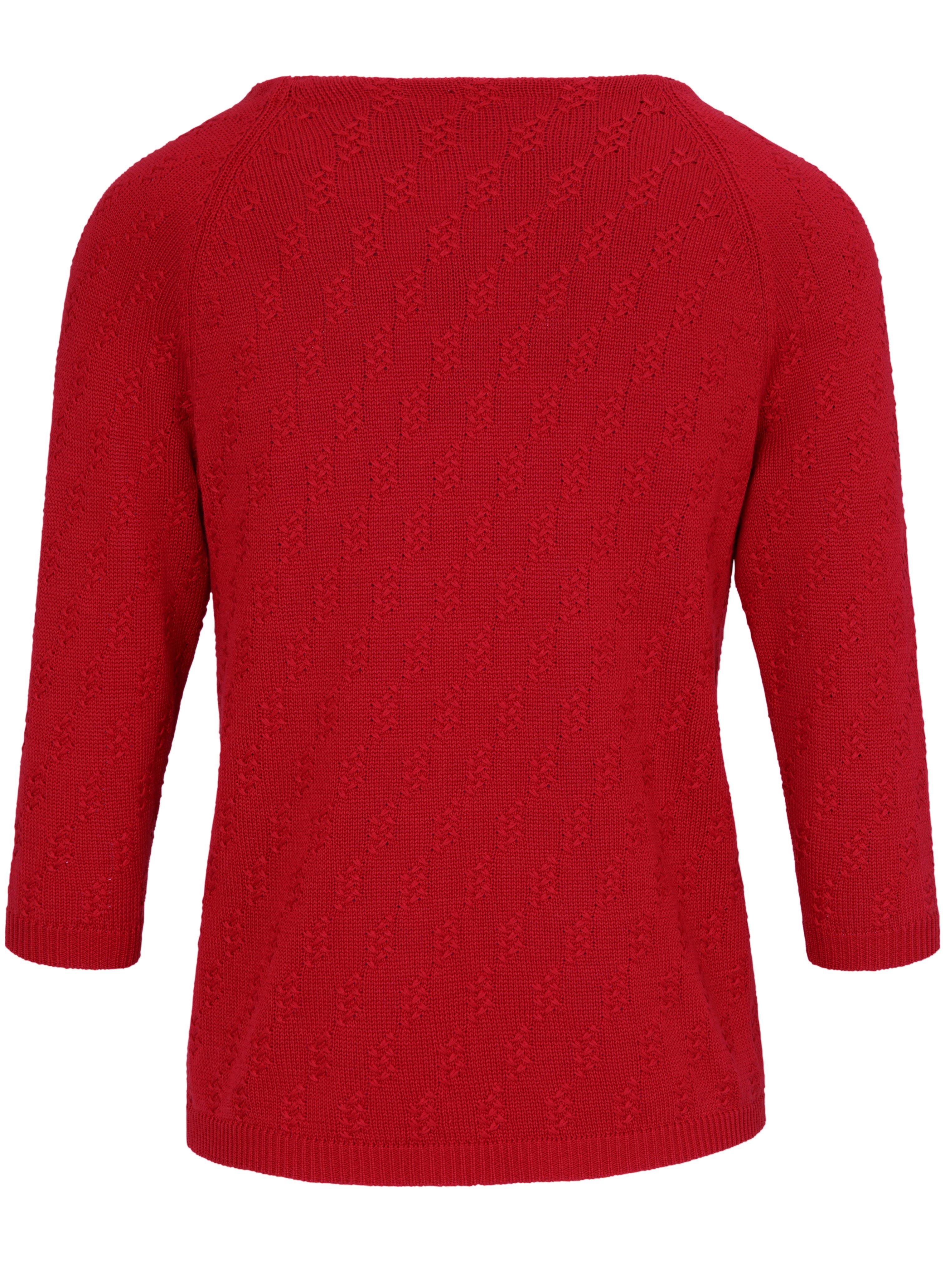 Thumbnail - Rundhals-Pullover aus 100% SUPIMA®-Baumwolle Peter Hahn rot