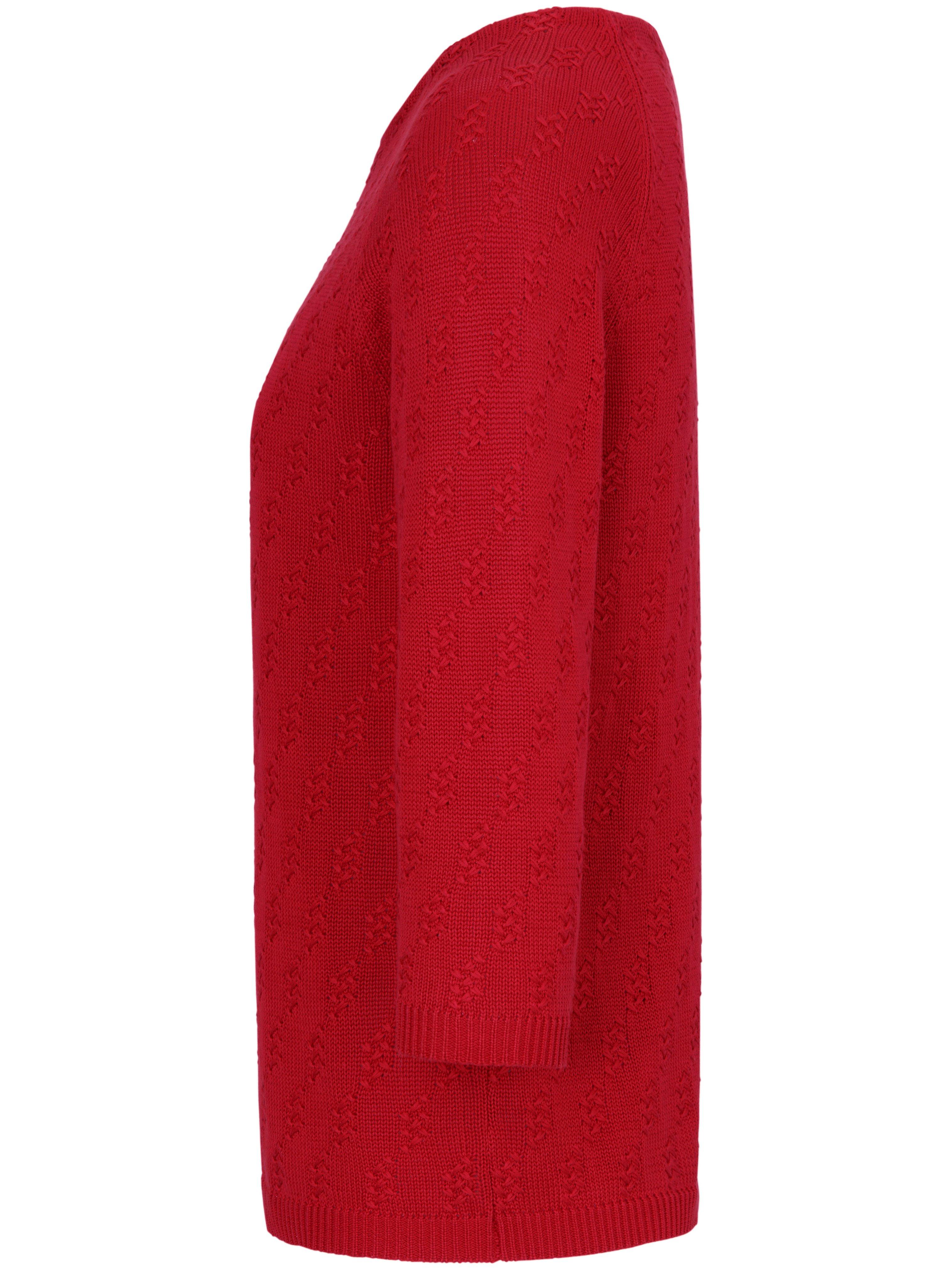 Thumbnail - Rundhals-Pullover aus 100% SUPIMA®-Baumwolle Peter Hahn rot