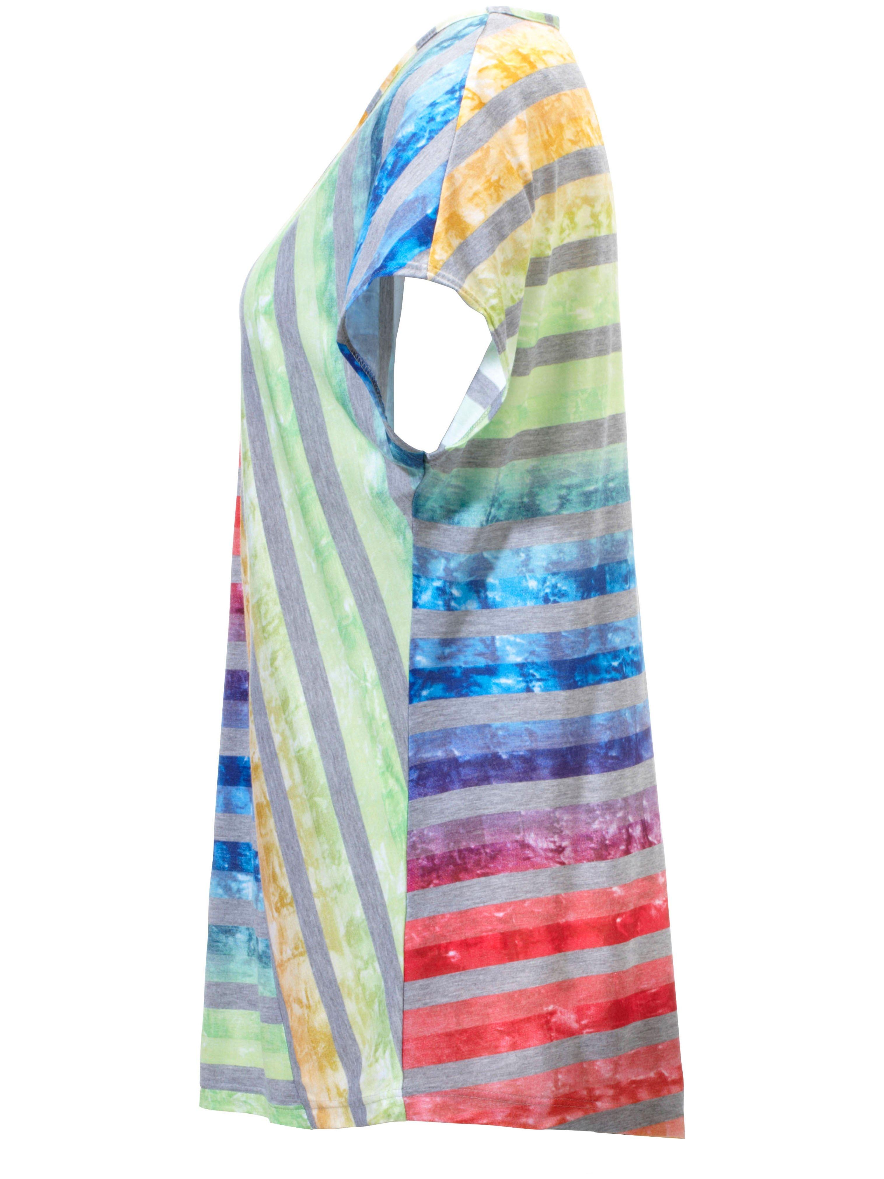 Thumbnail - V-Shirt 1/2-Arm Anna Aura mehrfarbig