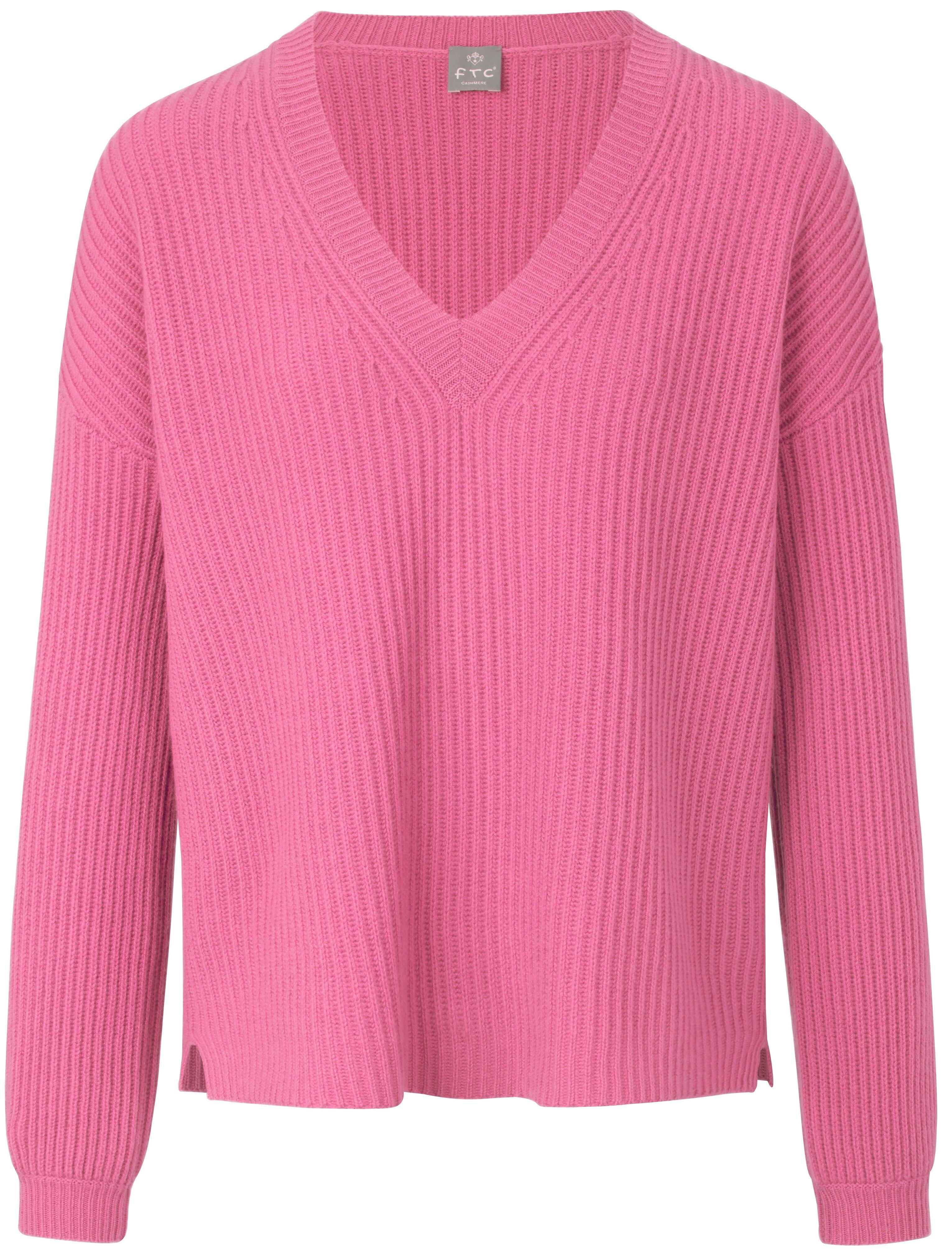 FTC Cashmere - Trui met V-hals van 100% kasjmier