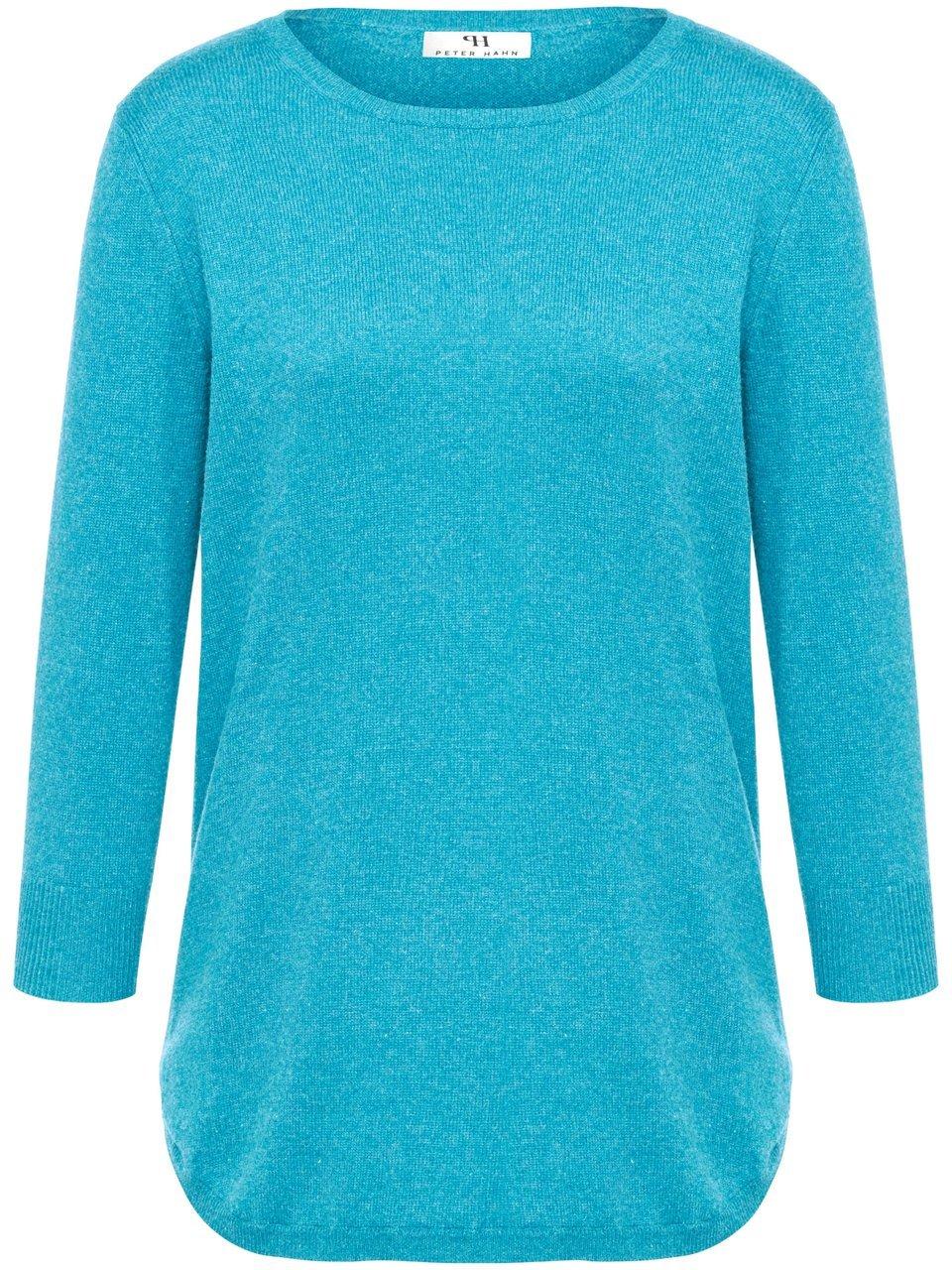 Trui ronde hals en 3/4-mouwen Van Peter Hahn Seide/Kaschmir blauw