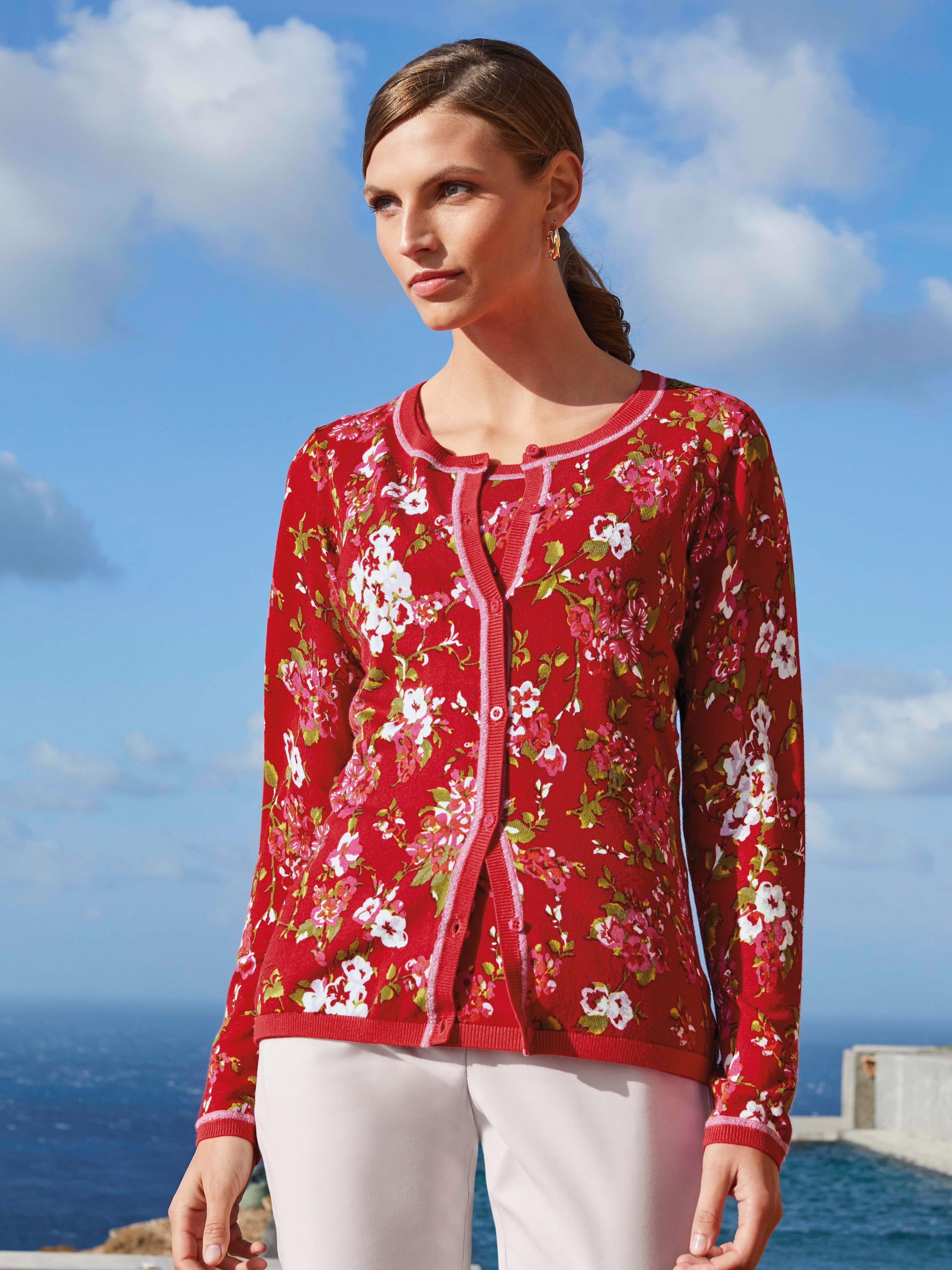 Uta Raasch - Strickjacke mit Rundhals-Ausschnitt