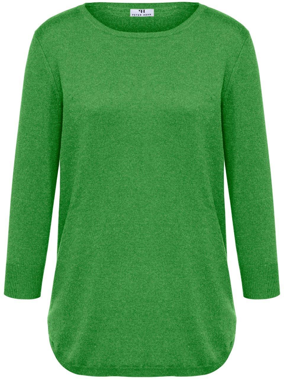 Rundhals-Pullover aus Seide und Kaschmir Peter Hahn Seide/Kaschmir grün günstig online kaufen