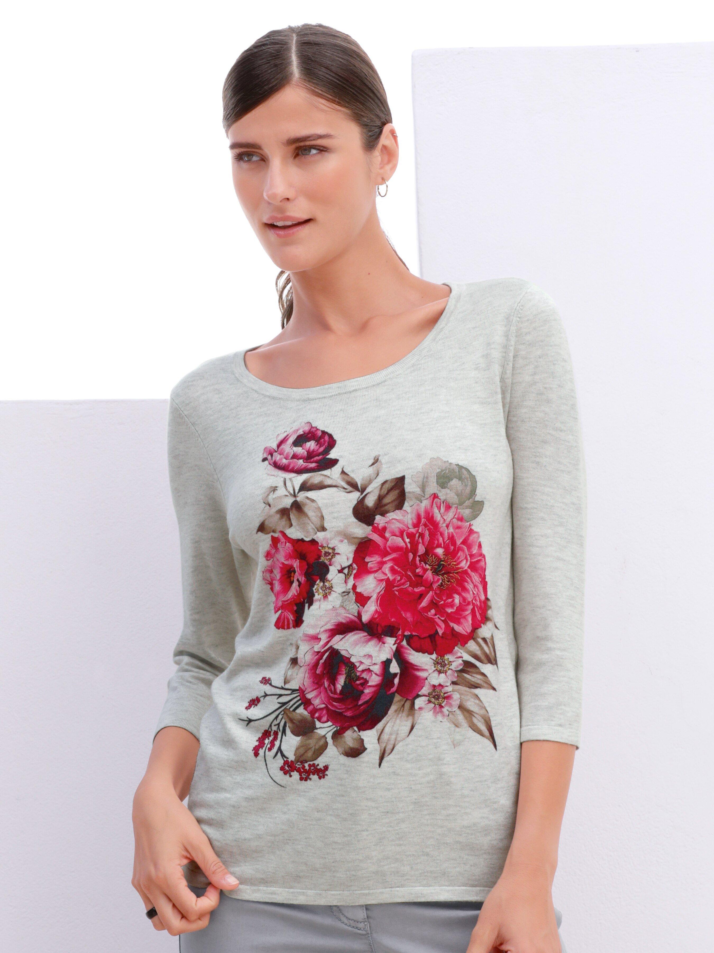 mayfair by Peter Hahn - Rundhals-Pullover mit 3/4-Arm