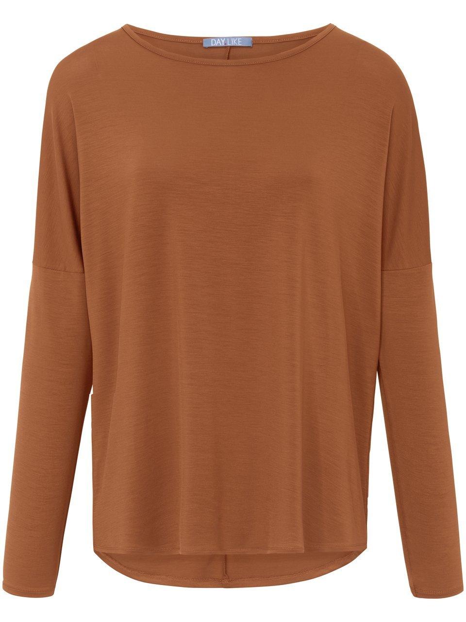 Rundhals-Shirt DAY.LIKE braun günstig online kaufen