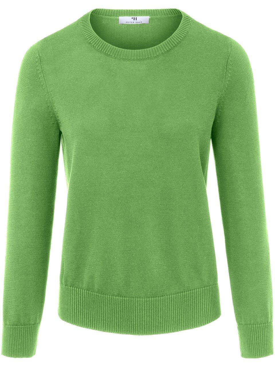 Rundhals-Pullover aus 100% SUPIMA®-­Baumwolle Peter Hahn grün günstig online kaufen