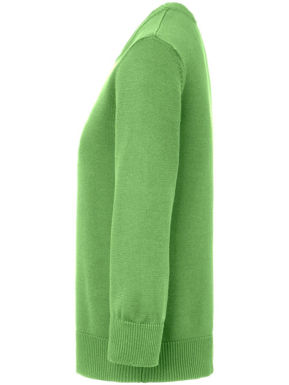 Thumbnail - Rundhals-Pullover aus 100% SUPIMA®-­Baumwolle Peter Hahn grün