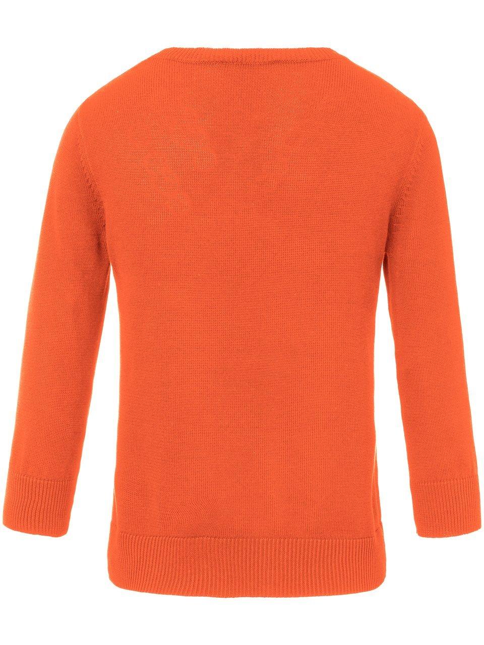 Thumbnail - Rundhals-Pullover aus 100% SUPIMA®-­Baumwolle Peter Hahn orange
