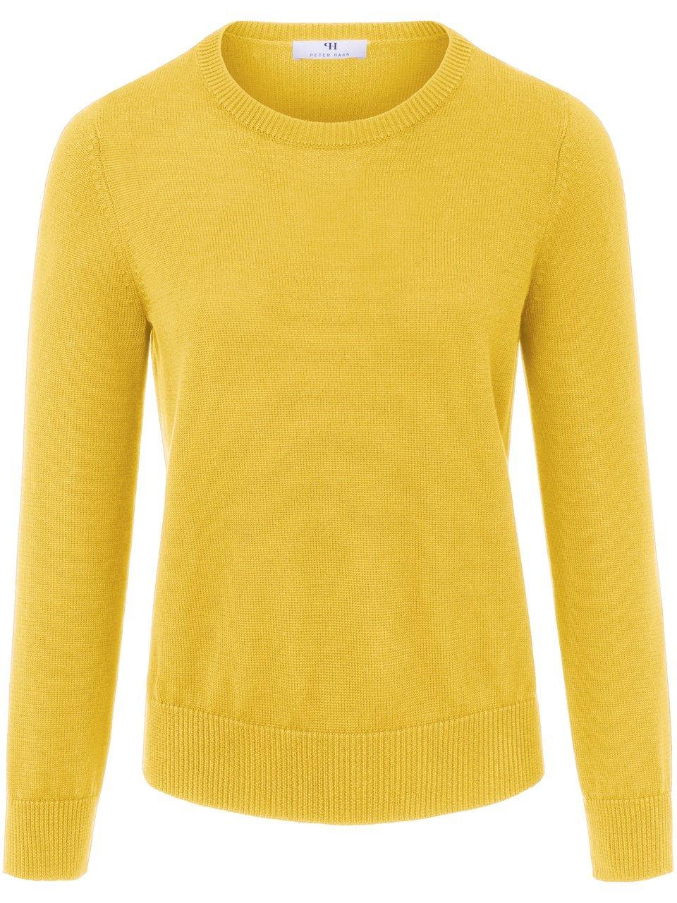 Rundhals-Pullover aus 100% SUPIMA®-­Baumwolle Peter Hahn gelb