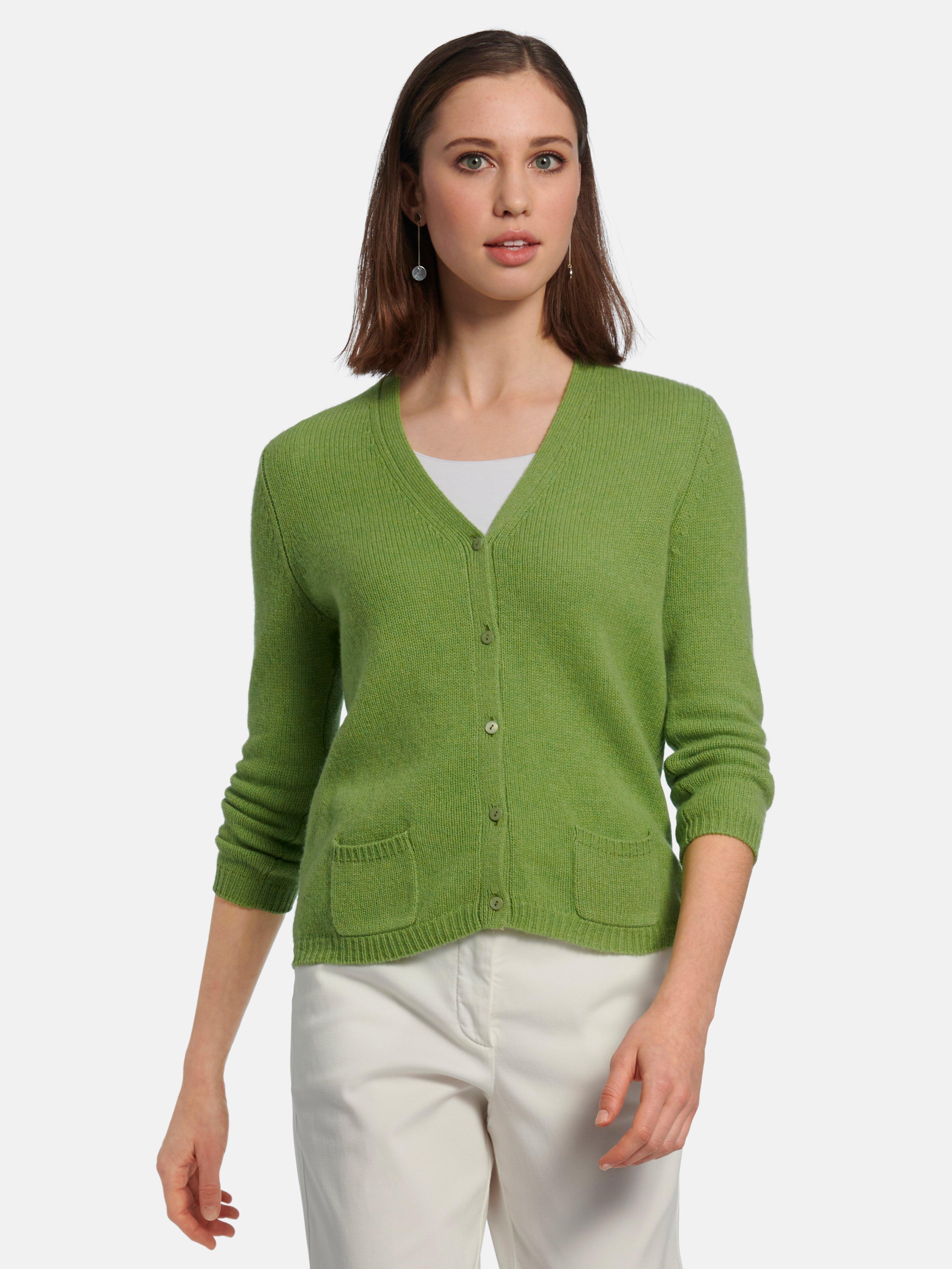 gilet femme vert pomme