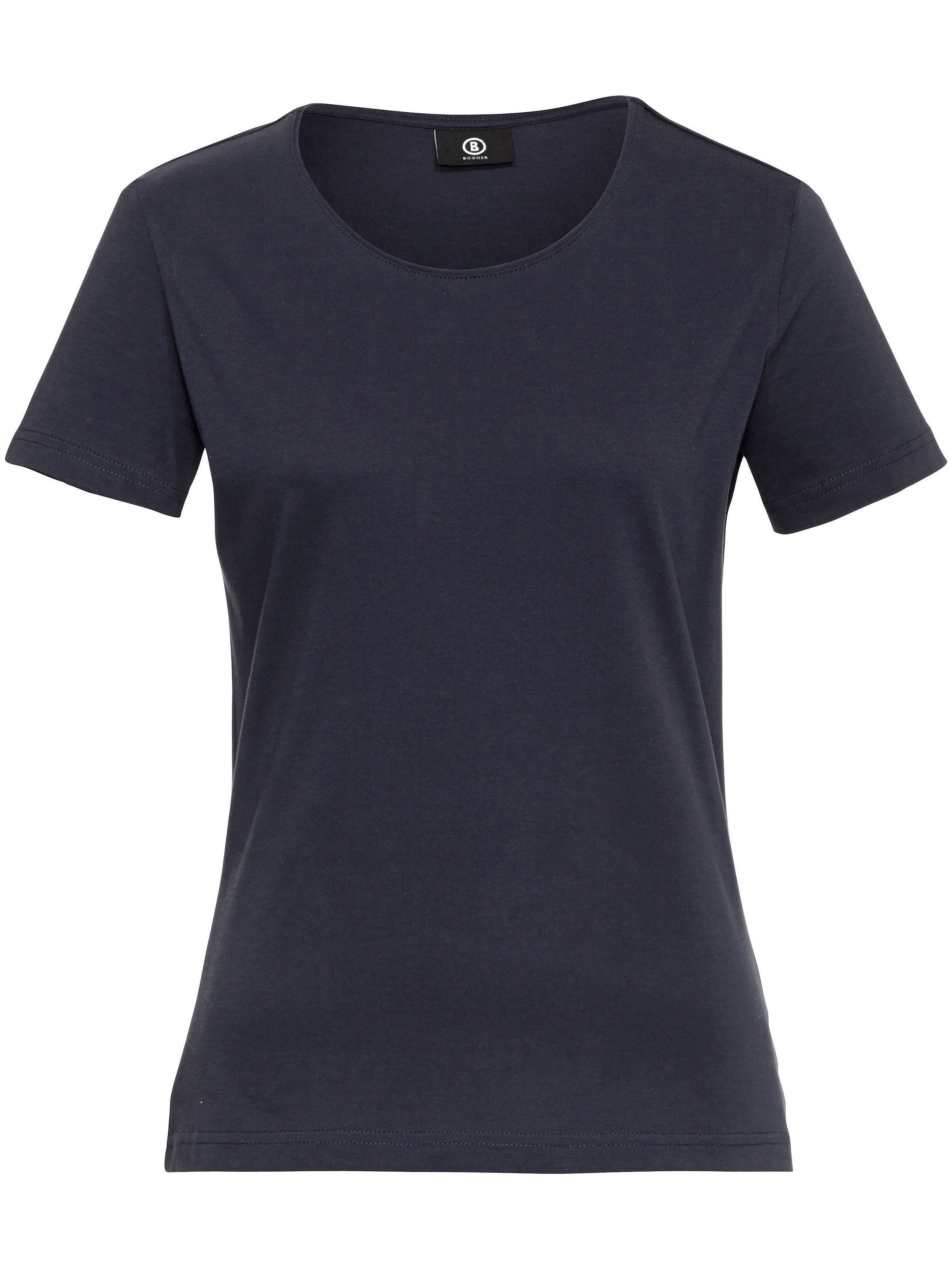 Shirt model Anni van 100% katoen met ronde hals Van Bogner blauw