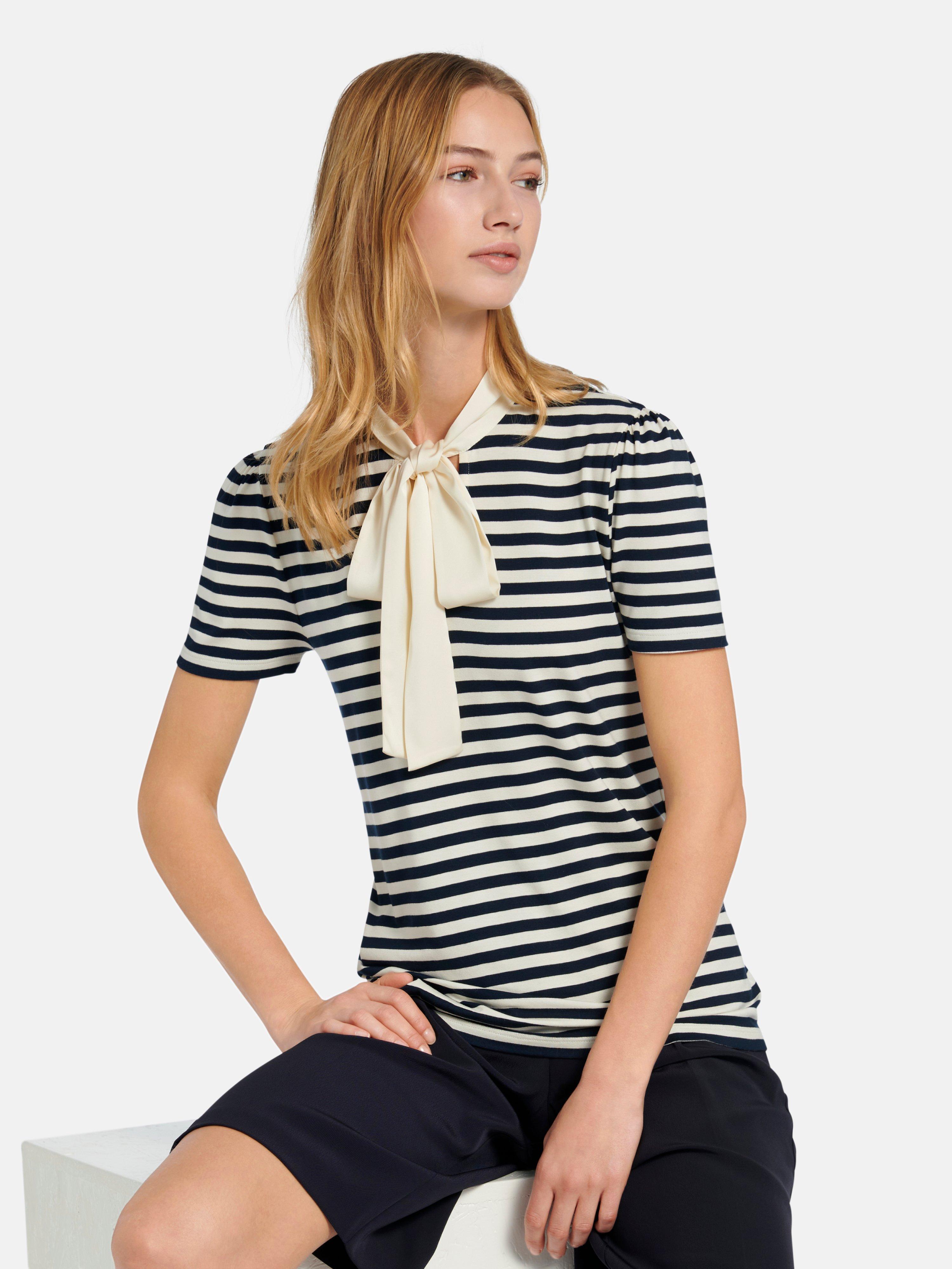 Uta Raasch - Shirt met korte mouwen en maritieme strepen
