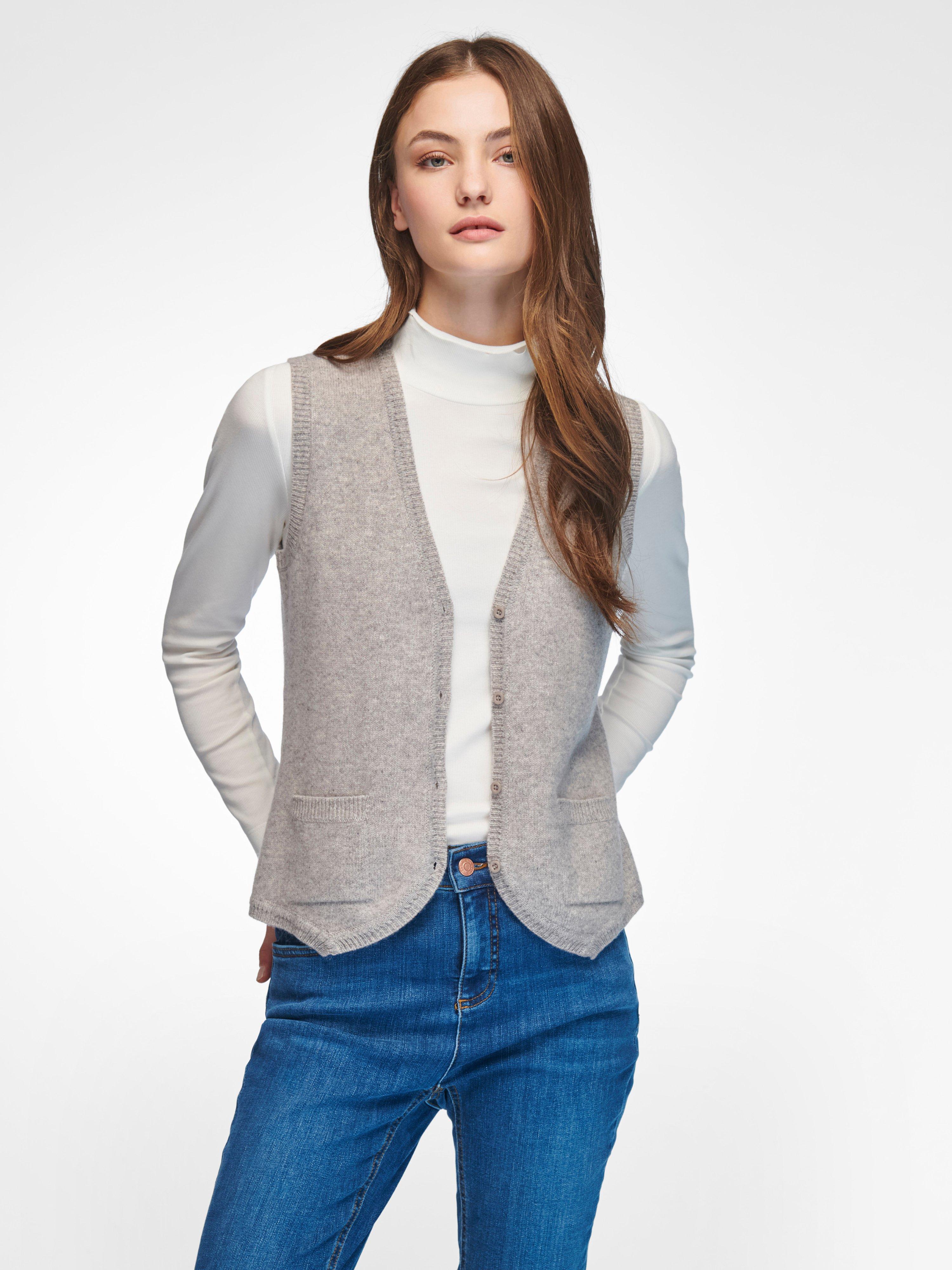 Peter Hahn - Mouwloos vest model Conny van 100% scheerwol