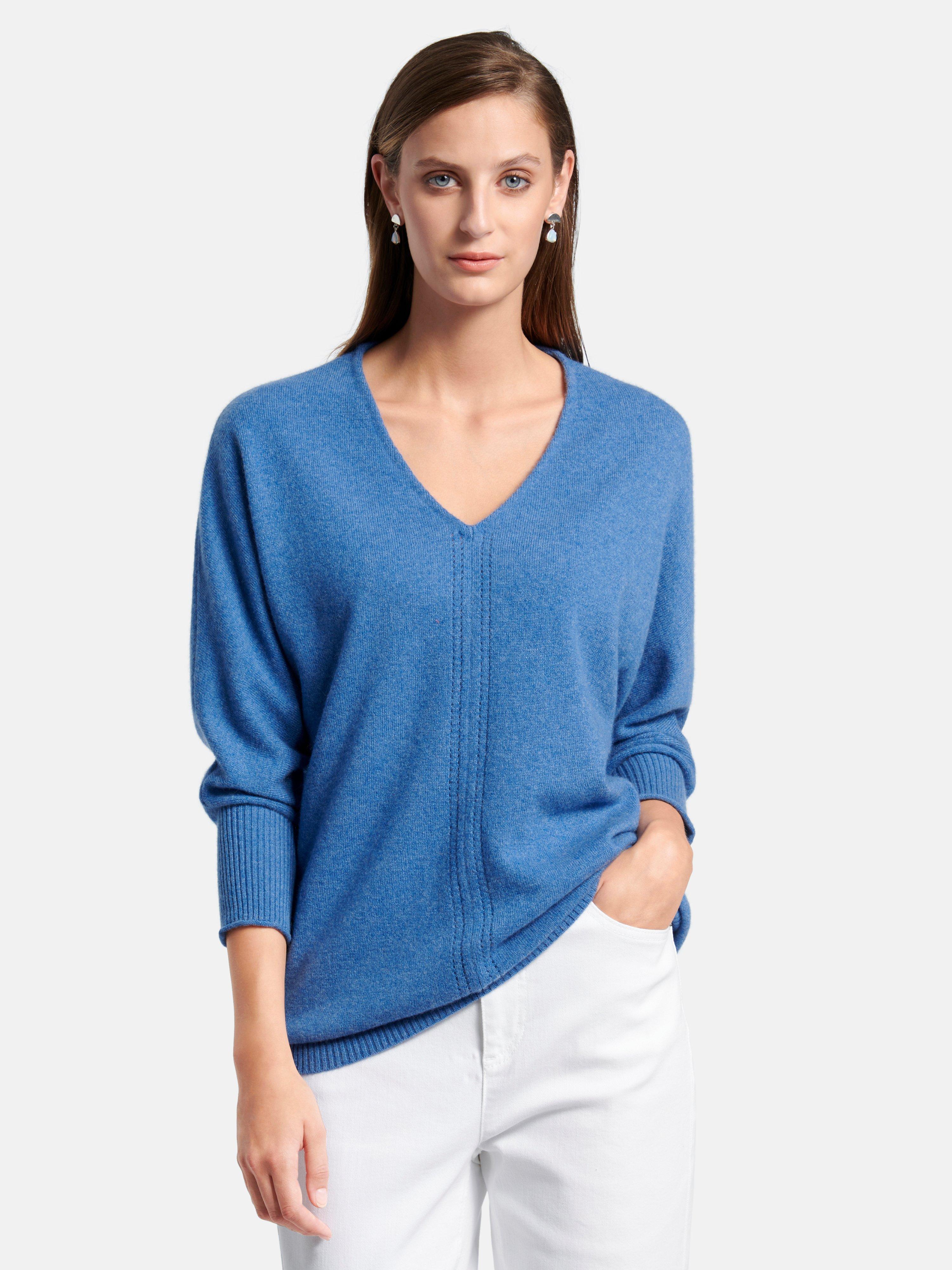 include - V-Pullover aus 100% Premium-Kaschmir