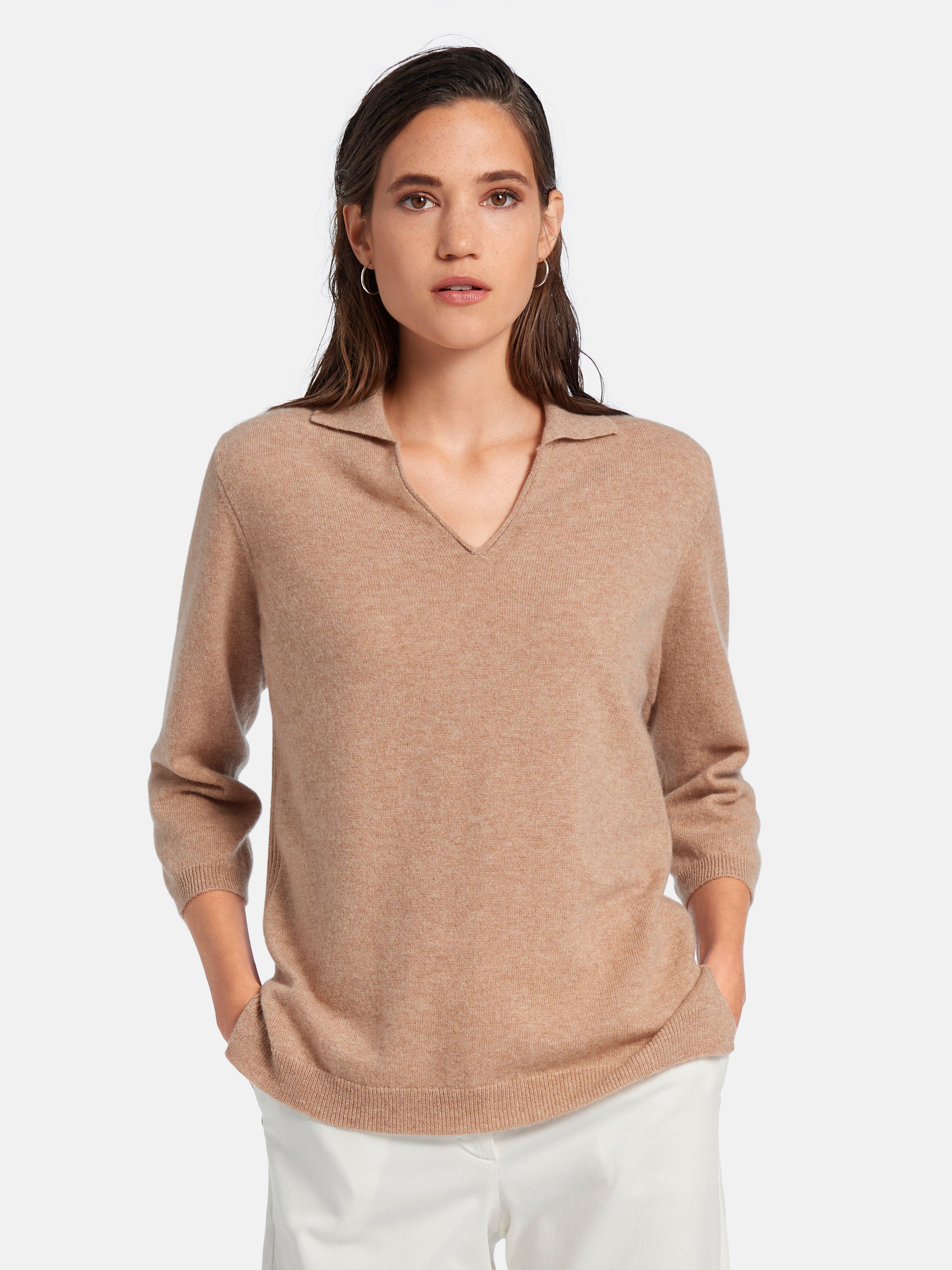 include - Polo-Pullover aus 100% Premium-Kaschmir