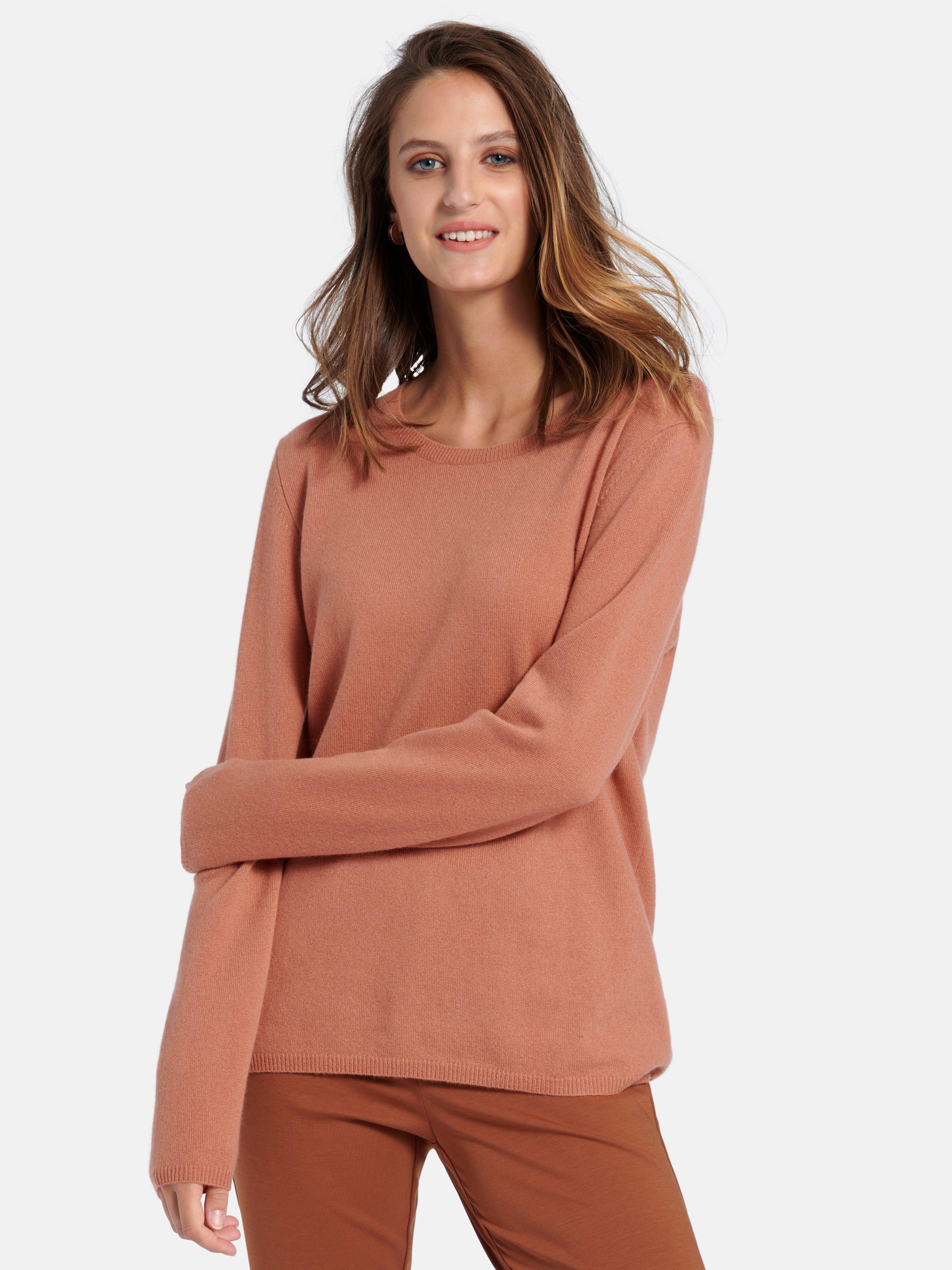 include - Rundhals-Pullover aus Schurwolle und Kaschmir