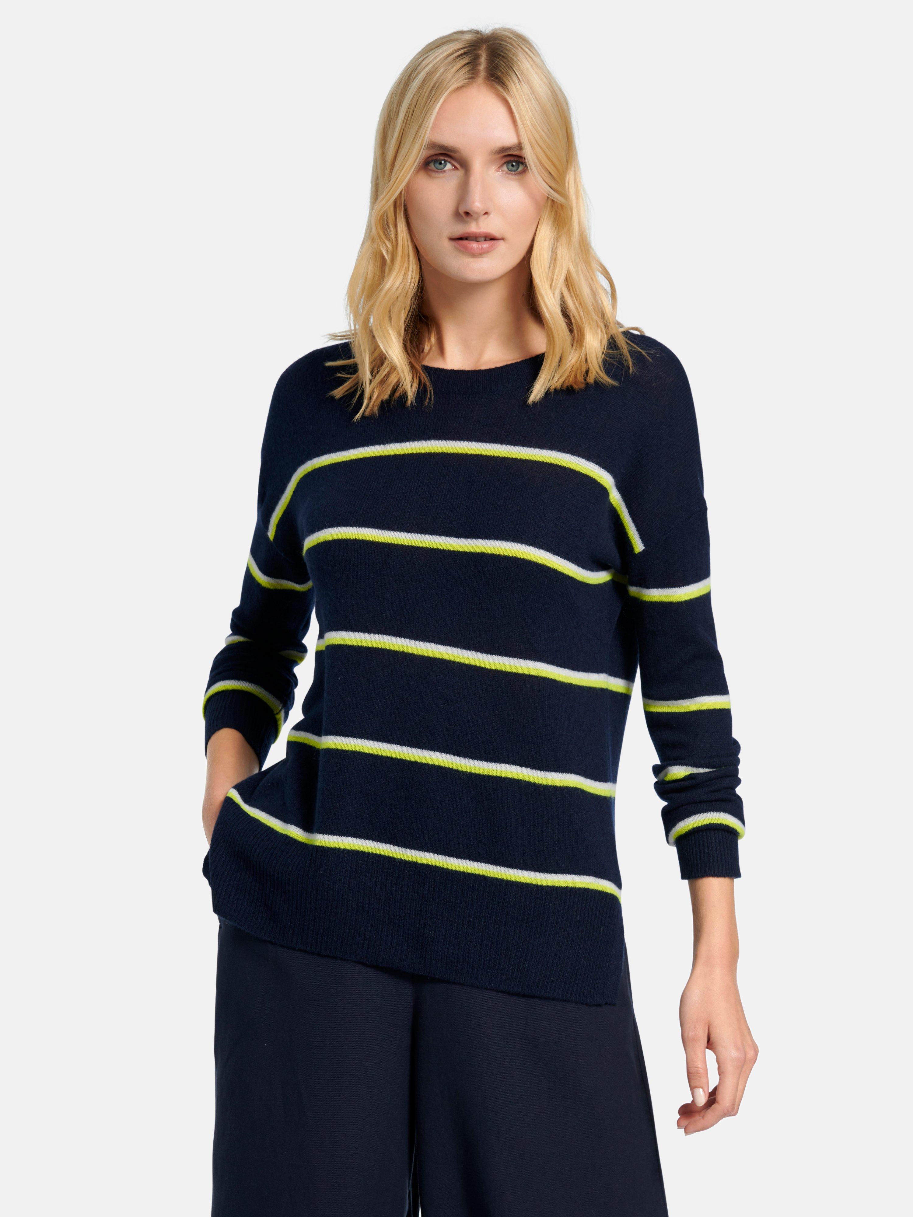 include - Trui van 100% kasjmier met ronde hals