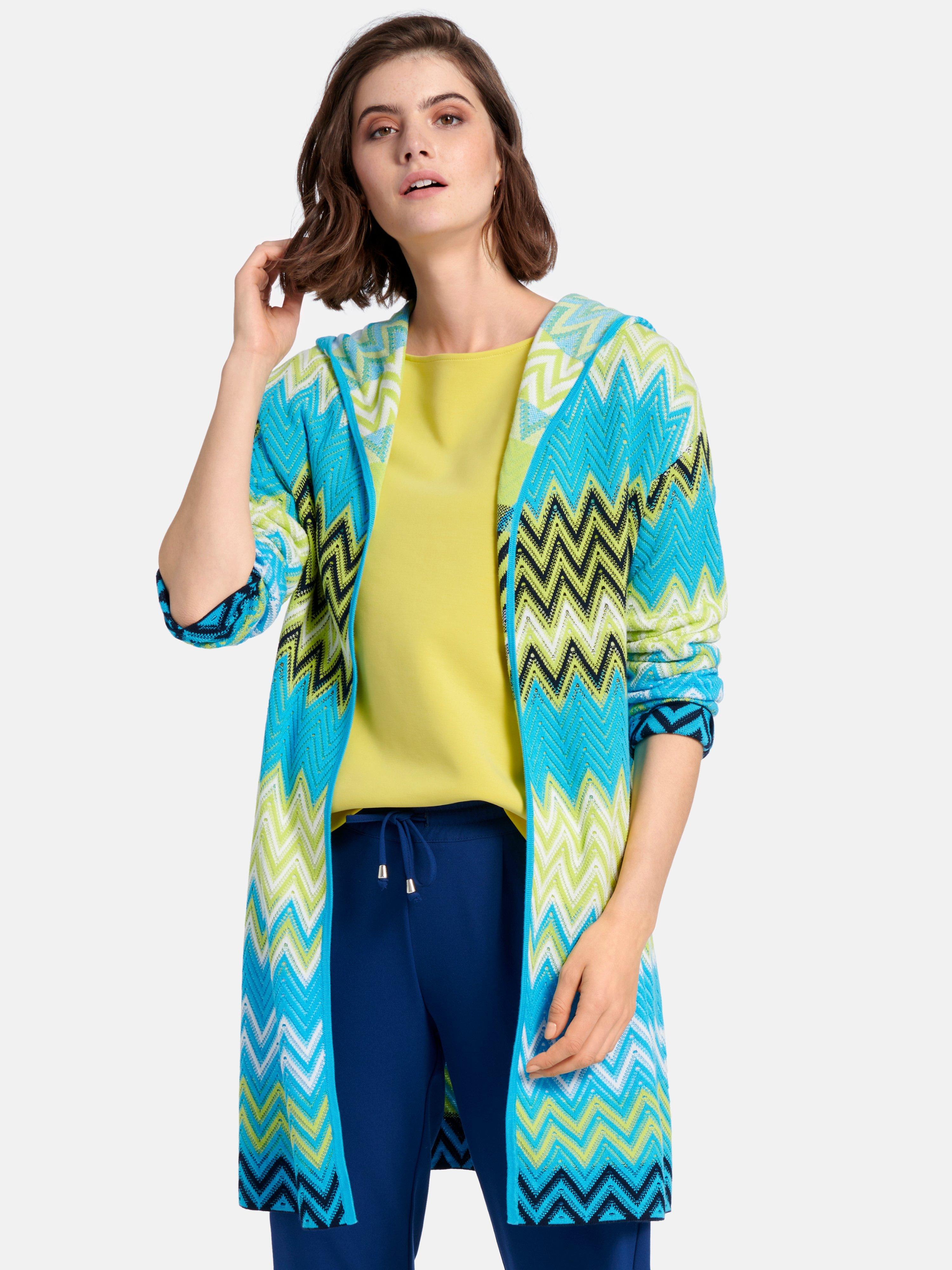 colourful long cardigan