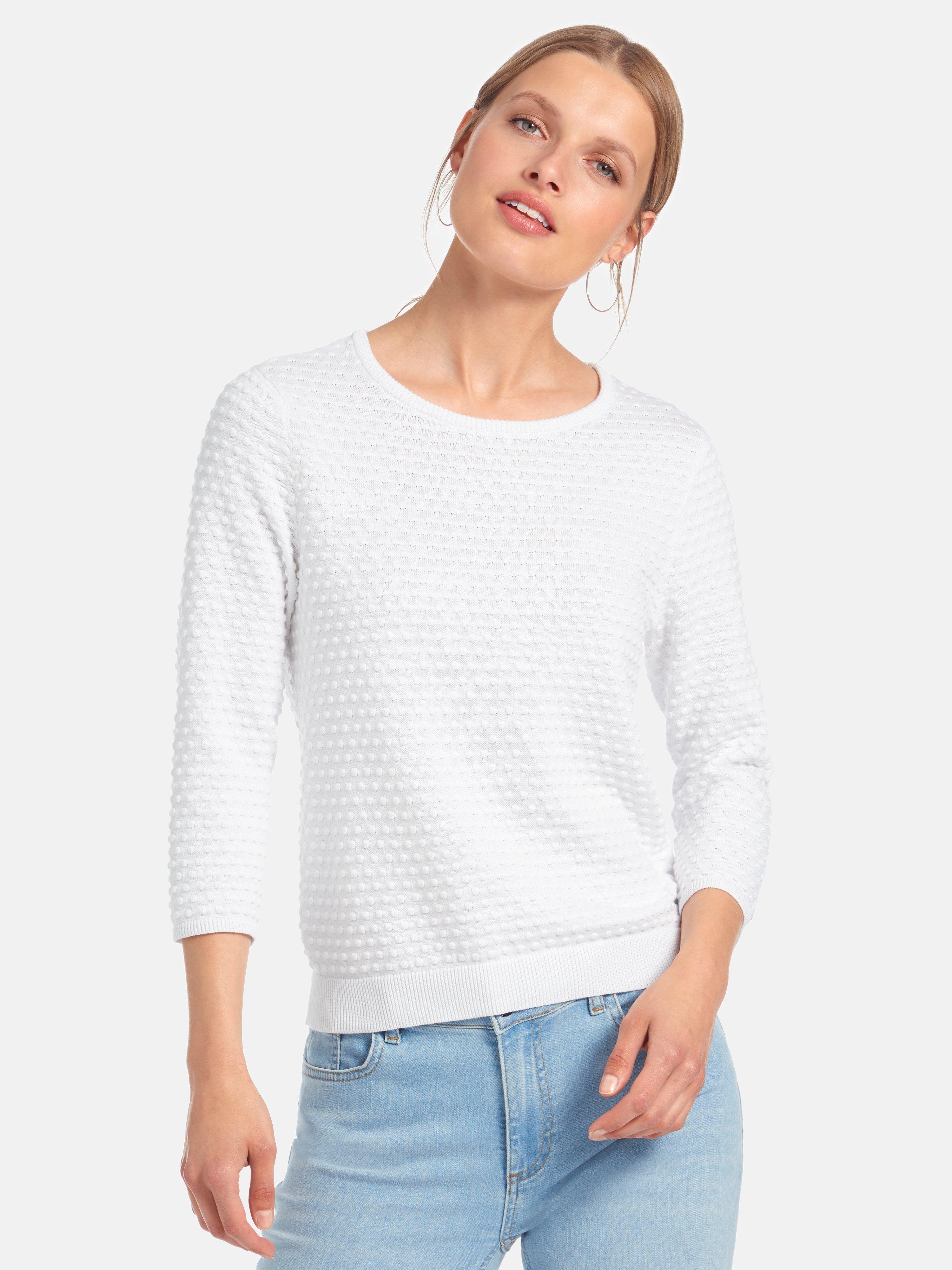 Peter Hahn - Le pull 100% coton Supima® manches 3/4