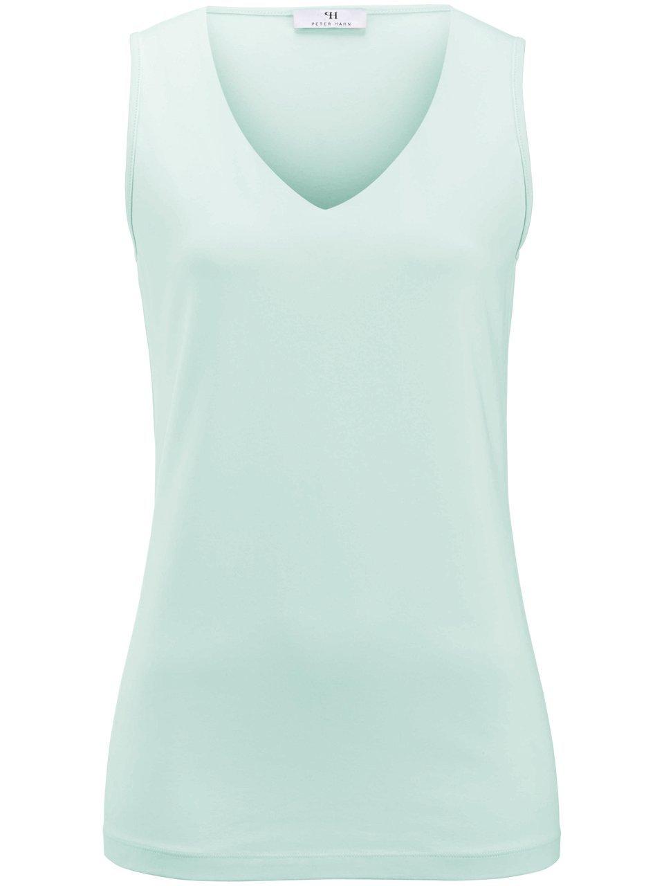 Jerseytop V-hals Van Peter Hahn turquoise