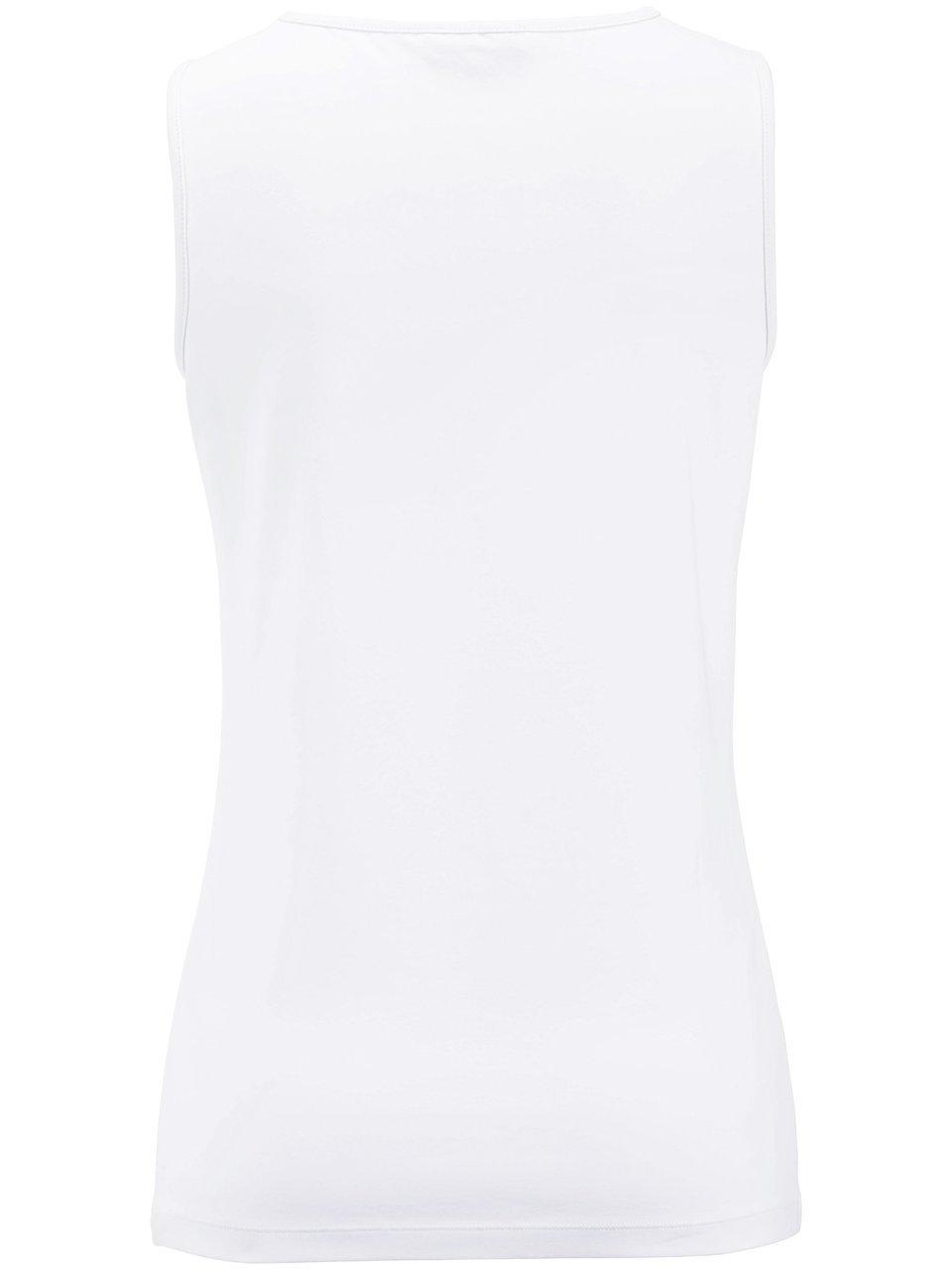 Thumbnail - Jersey-Top V-Ausschnitt Peter Hahn weiss