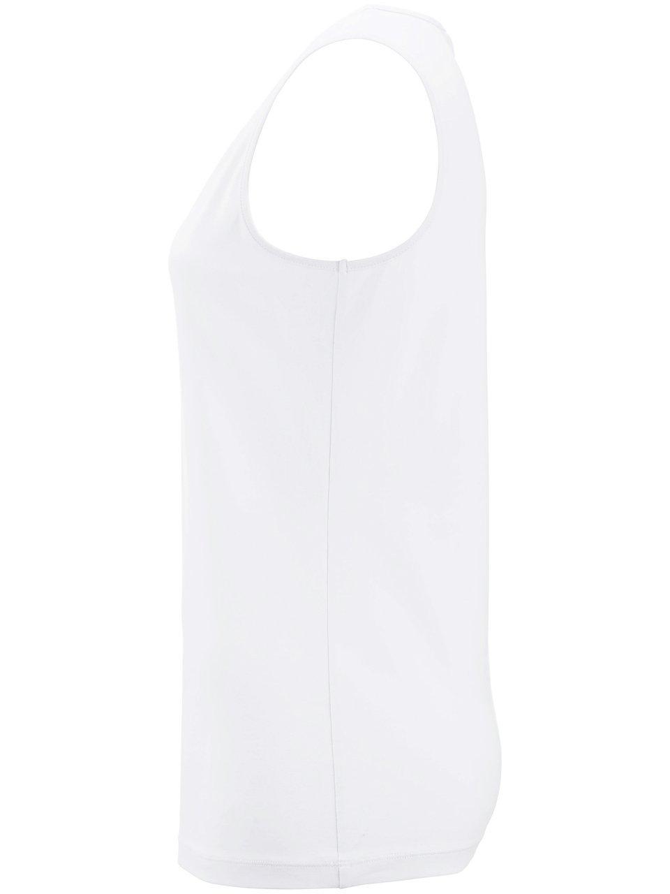 Thumbnail - Jersey-Top V-Ausschnitt Peter Hahn weiss