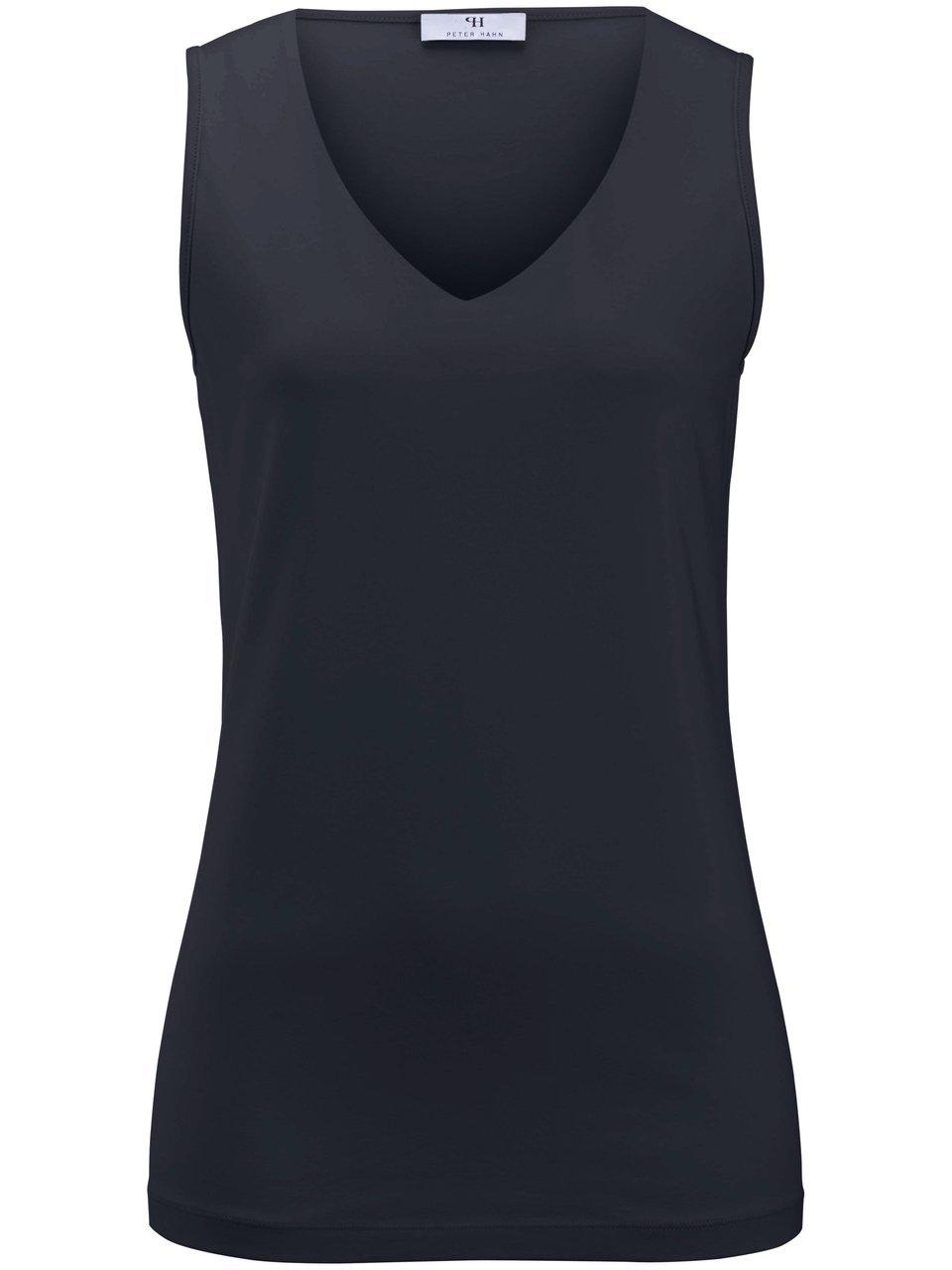 Jersey-Top V-Ausschnitt Peter Hahn blau günstig online kaufen