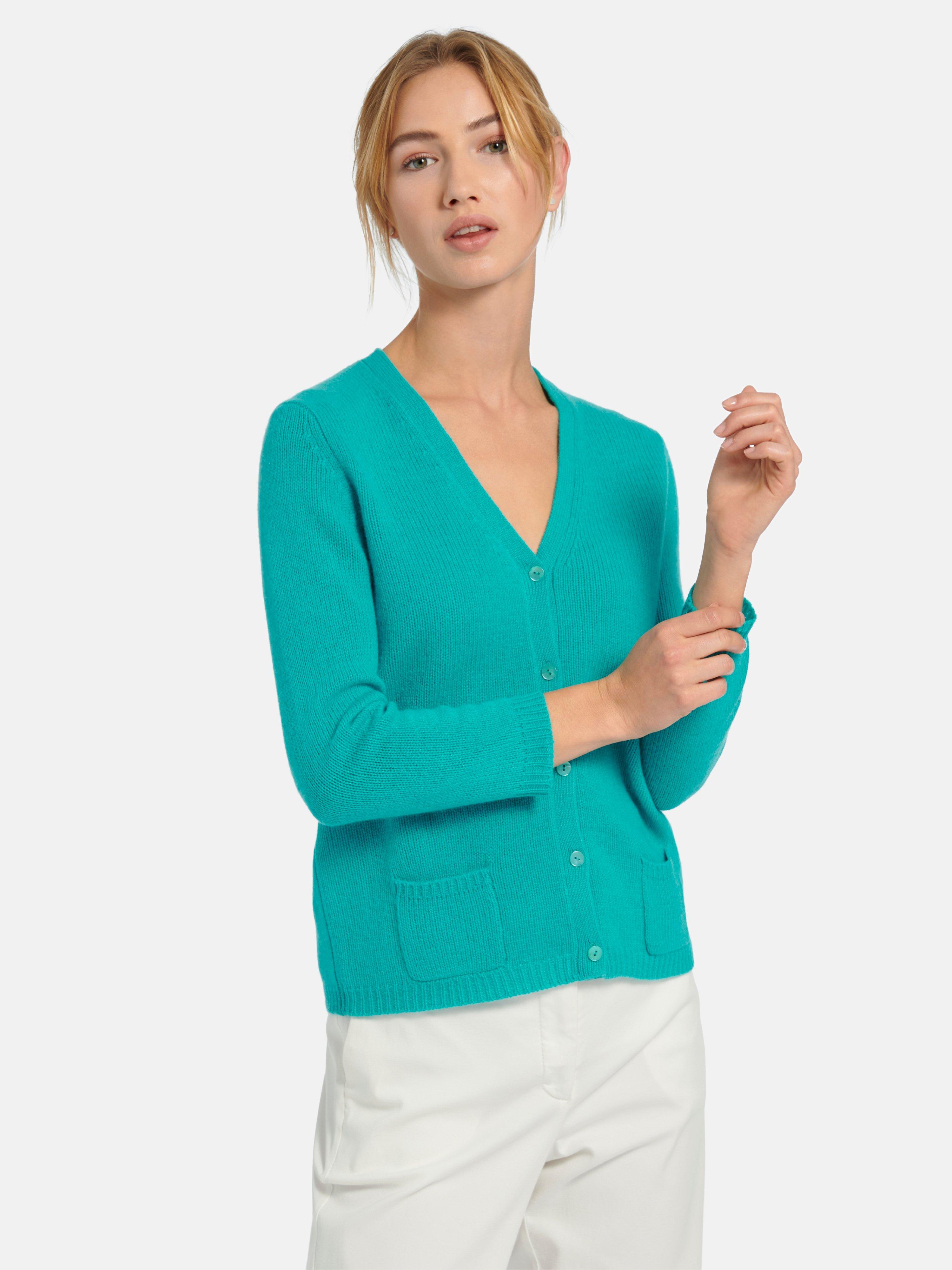Peter Hahn Cashmere - Strickjacke aus 100% Premium-Kaschmir
