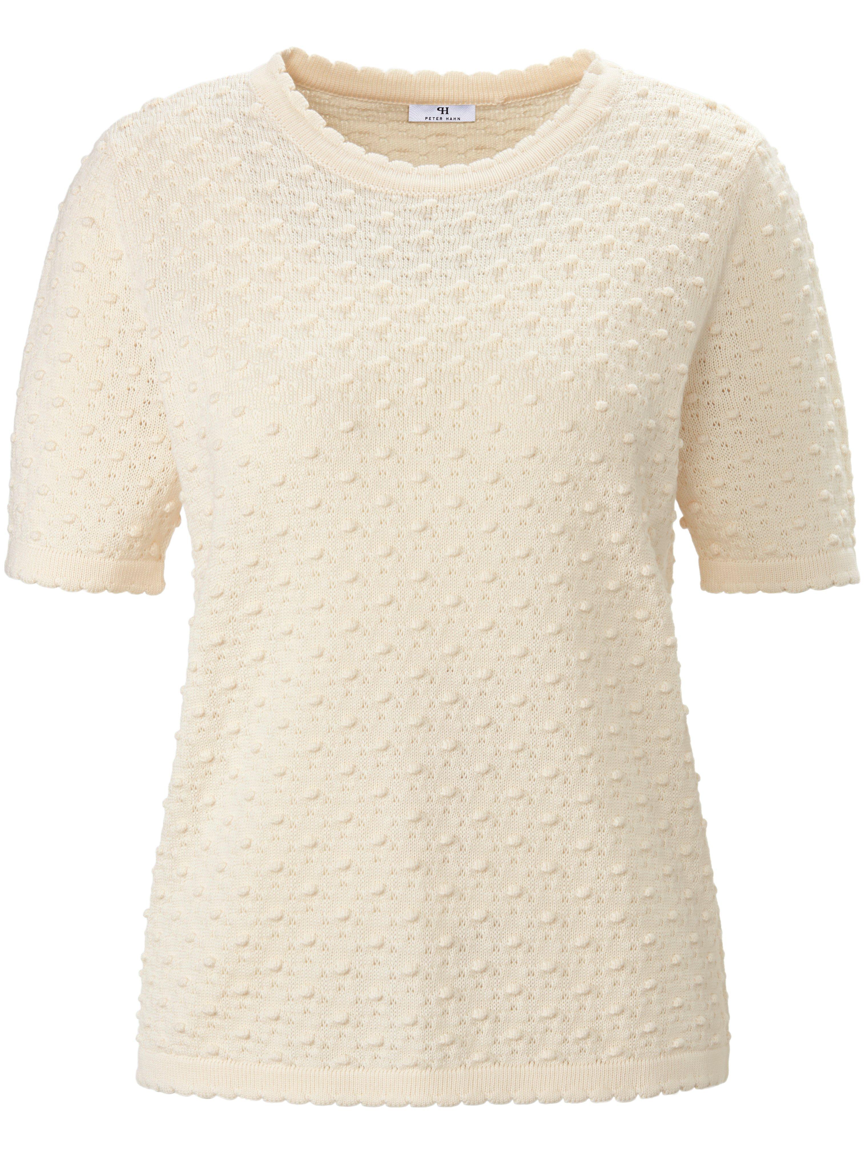 Rundhals-Pullover aus 100% SUPIMA®-Baumwolle Peter Hahn weiss günstig online kaufen