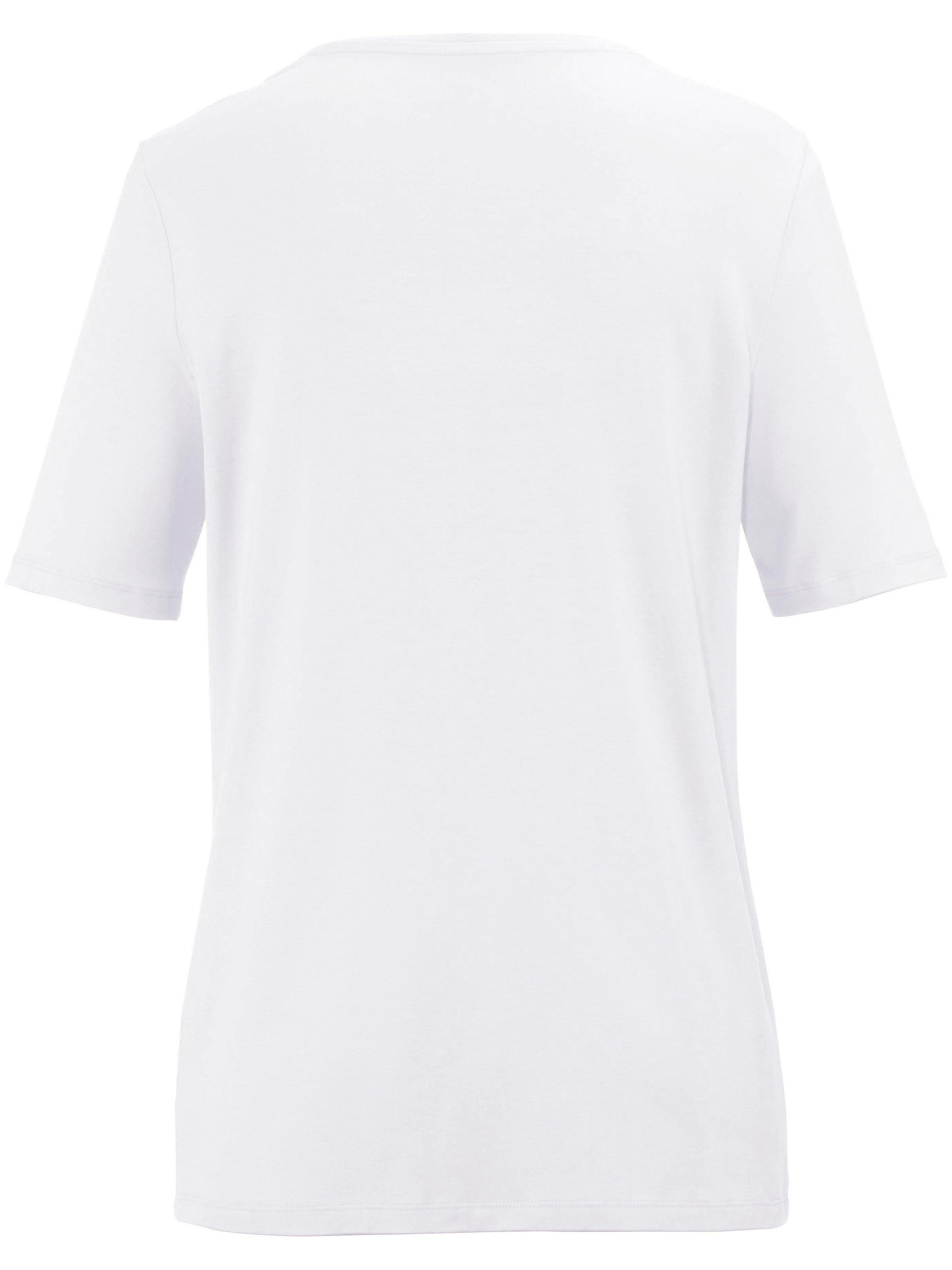 Thumbnail - Shirt gerundetem V-Ausschnitt Anna Aura weiss