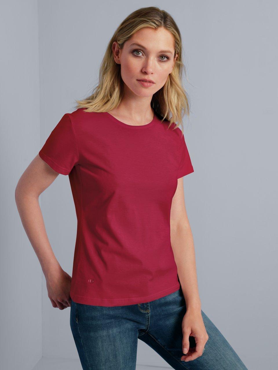 Shirt model Anni 100% katoen ronde hals Van Bogner rood