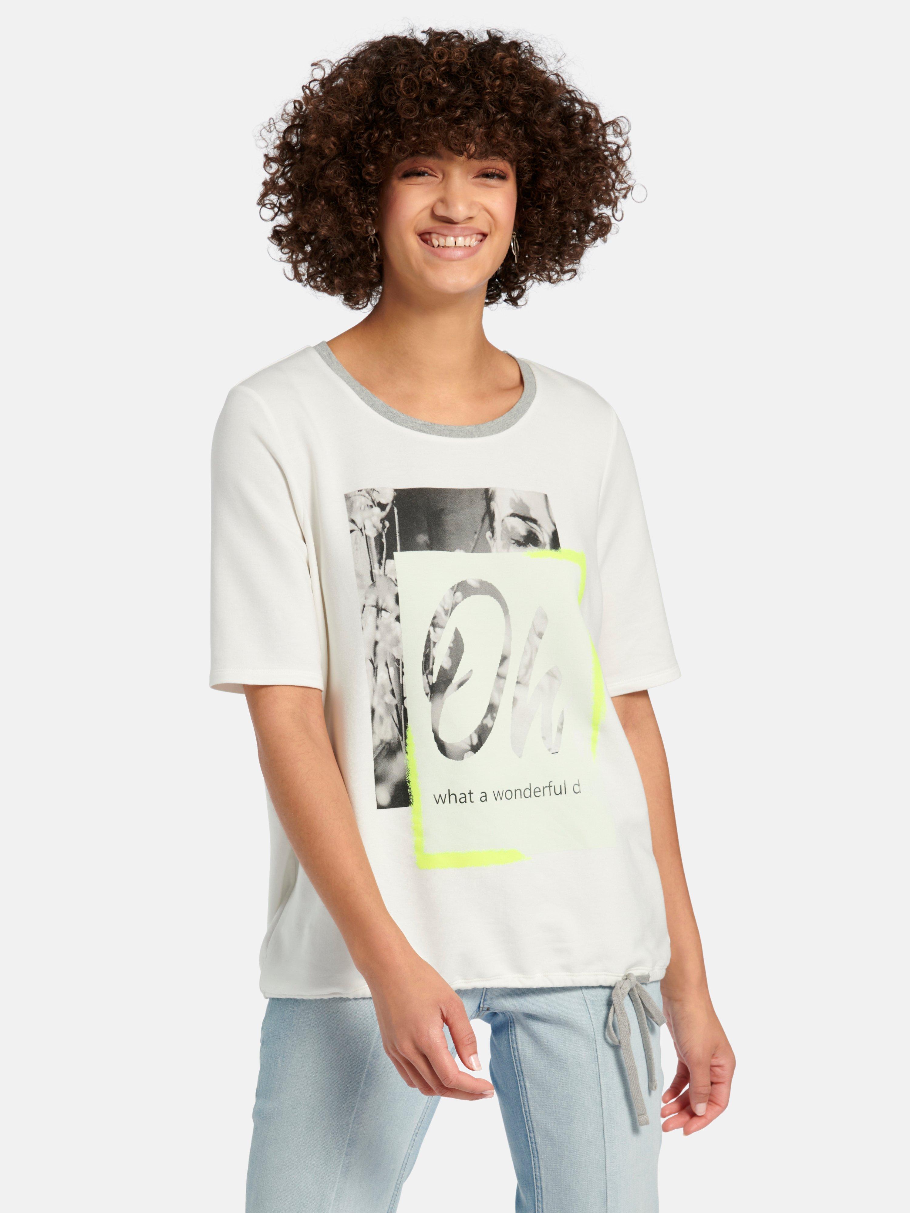 oui - Rundhals-Shirt mit 1/2-Arm