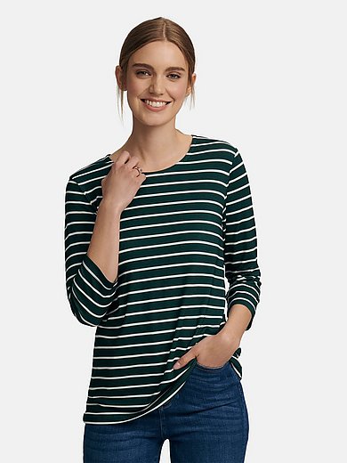 Peter Hahn - Round neck top with 3/4-length sleeves