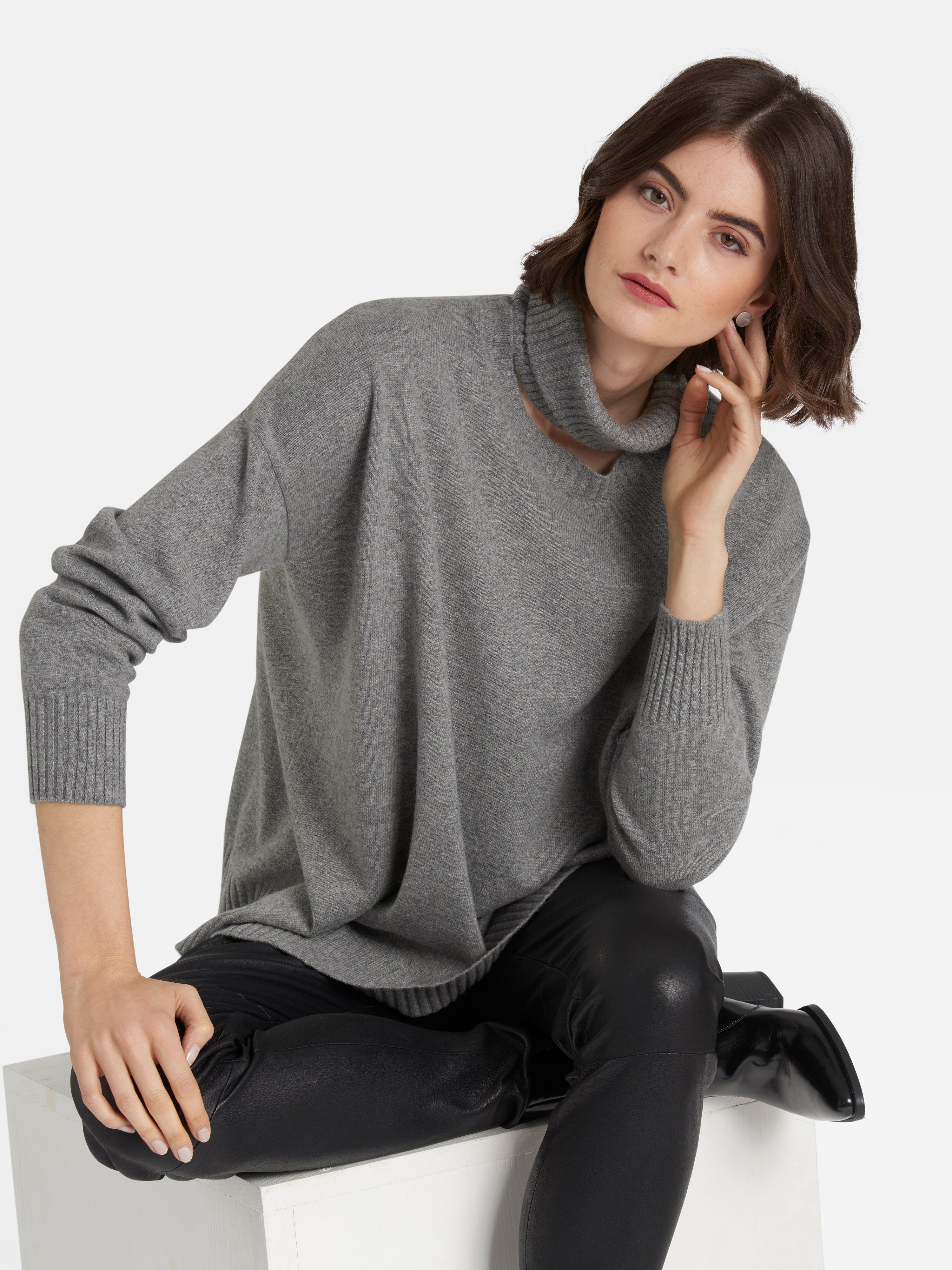 Peter Hahn Cashmere - Le pull 100% cachemire avec petites fentes